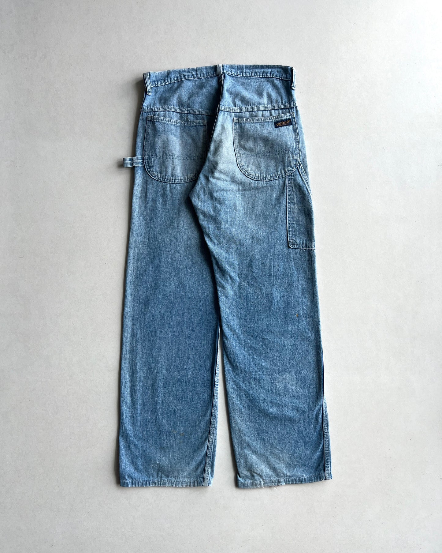 1960S DEECEE CARPENTER DENIM WORK PANTS (32X31)