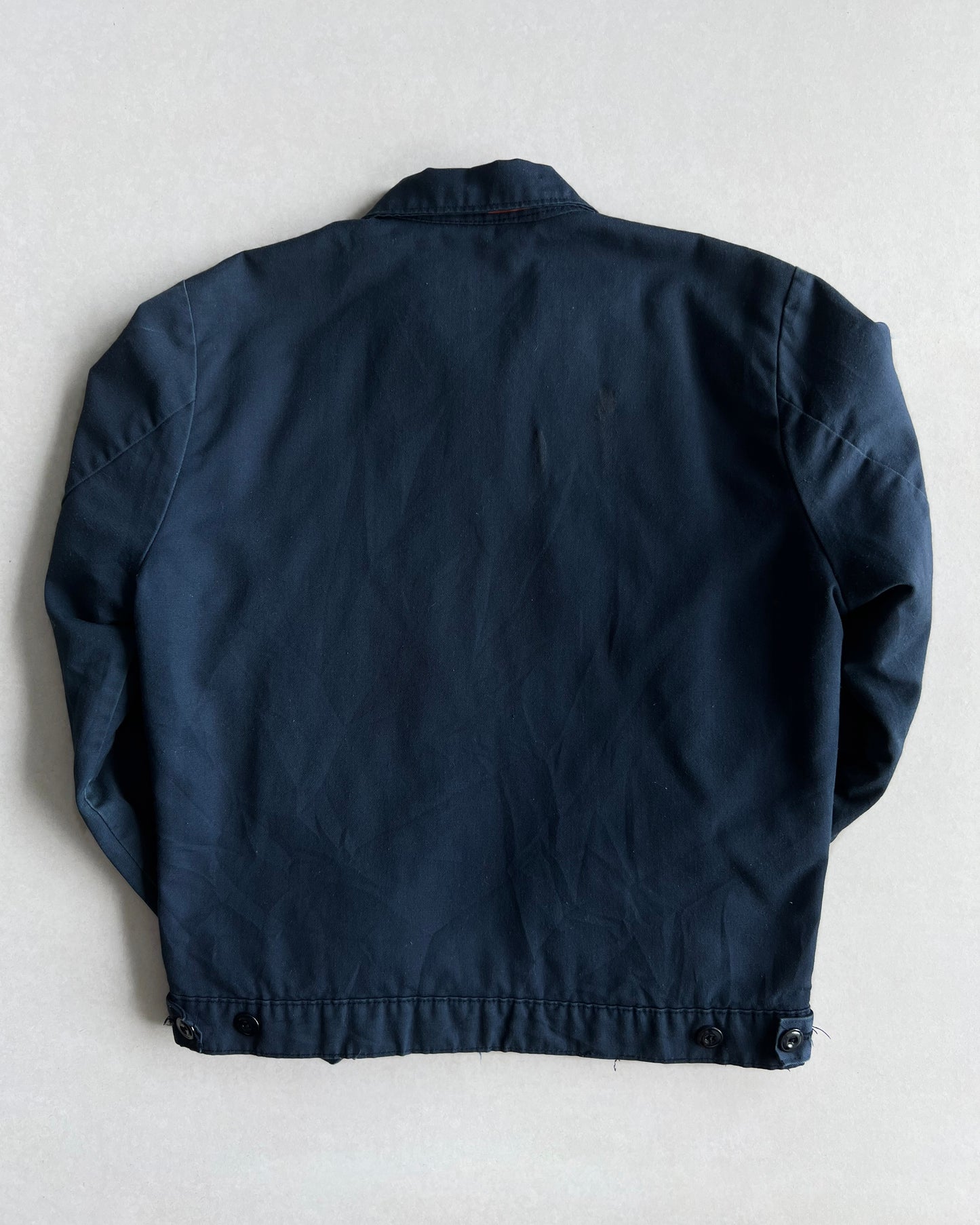 1970S NAVY DOUBLE POCKET WORK JACKET (S/M)