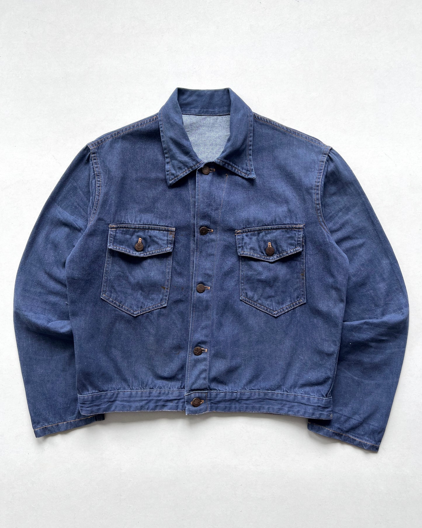 1950S BREVETE SGDG EURO 13 STARS DENIM JACKET (L)