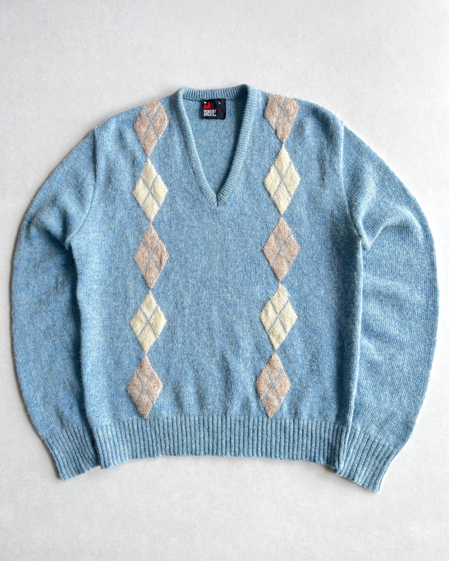 1970S ROBER BRUCE WOOL KNIT SWEATER (L)