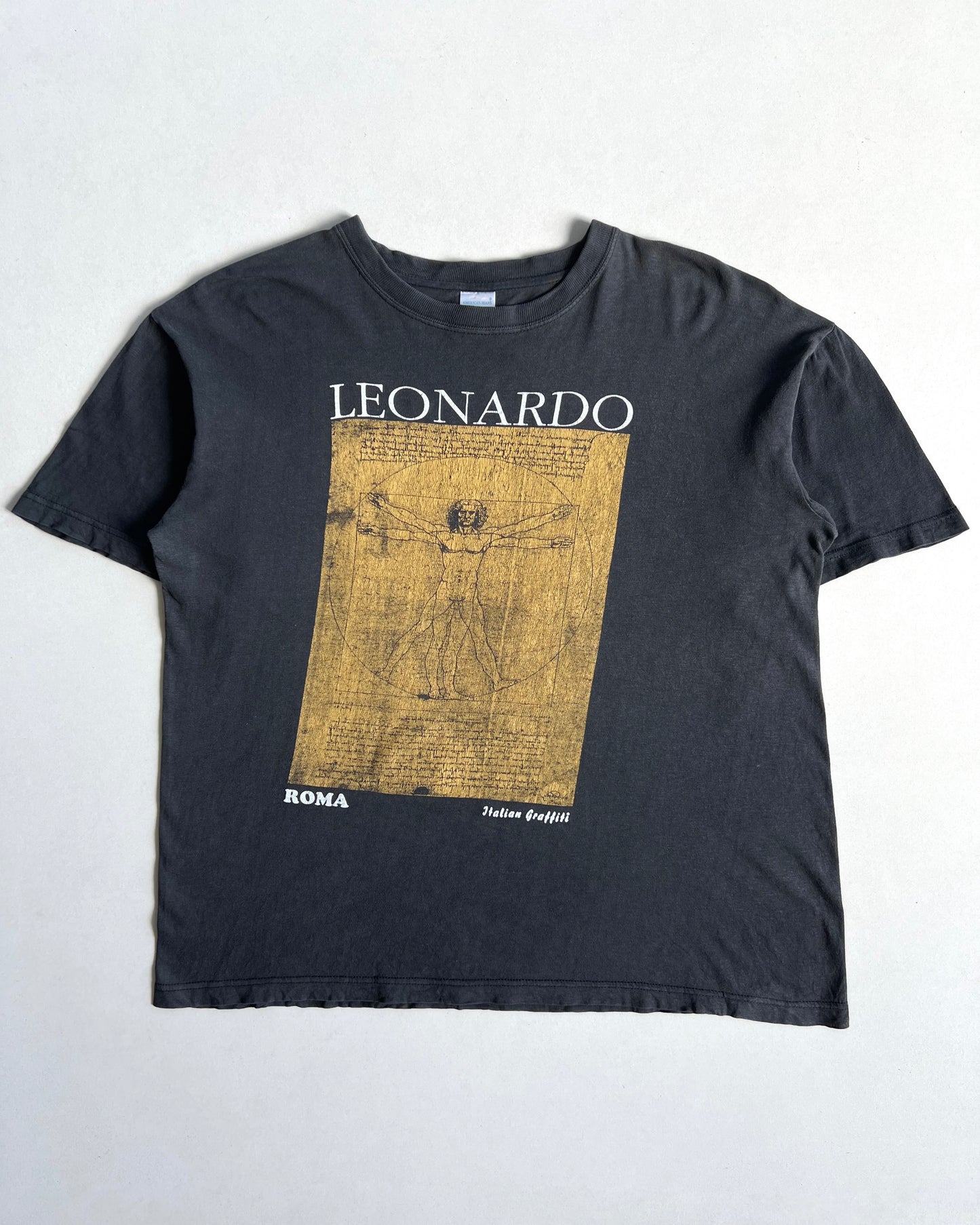 2000S FADED LEONARDO DA VINCI ART TEE (XL)