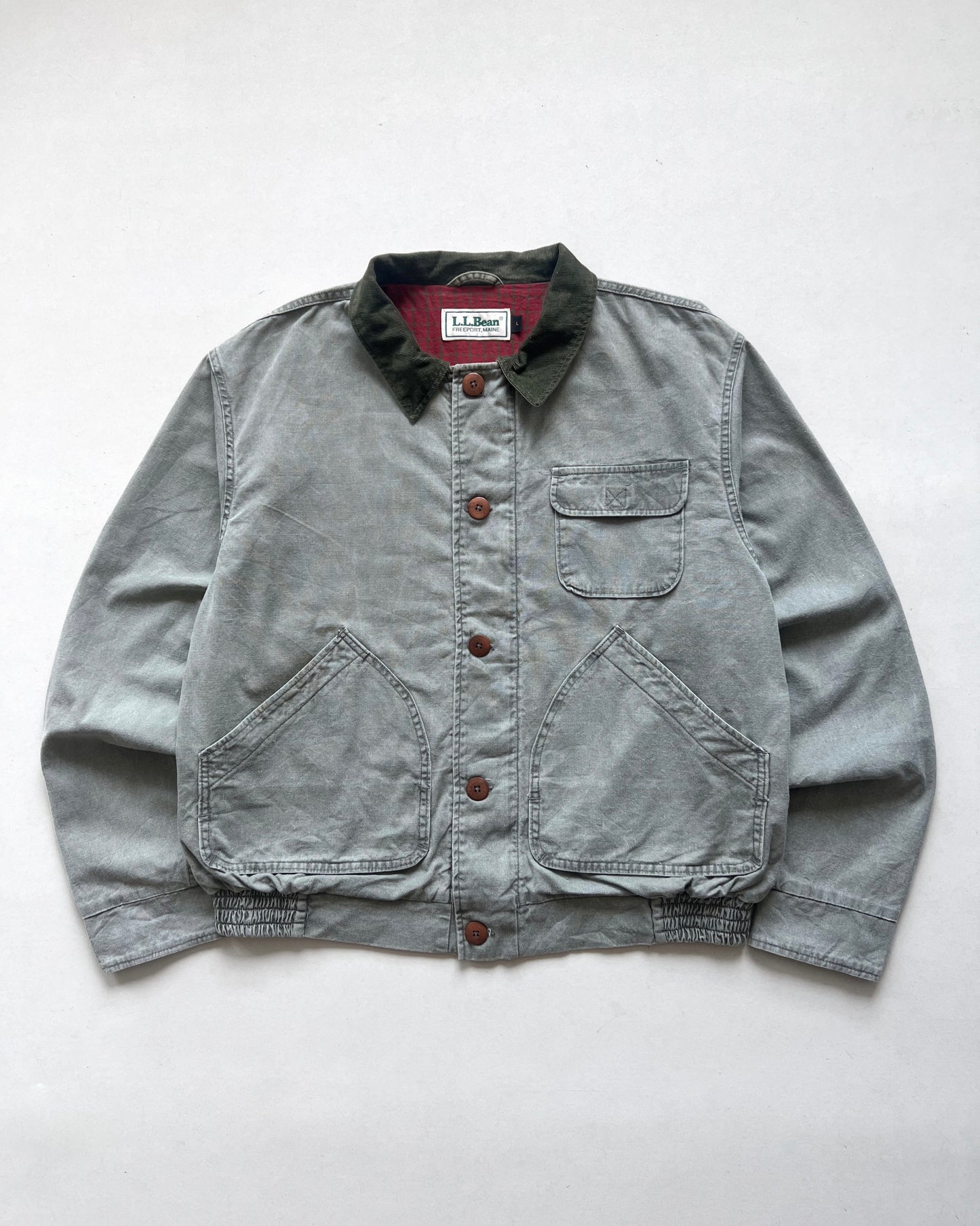 1980S L.L BEAN CANVAS HUNTING JACKET (L)