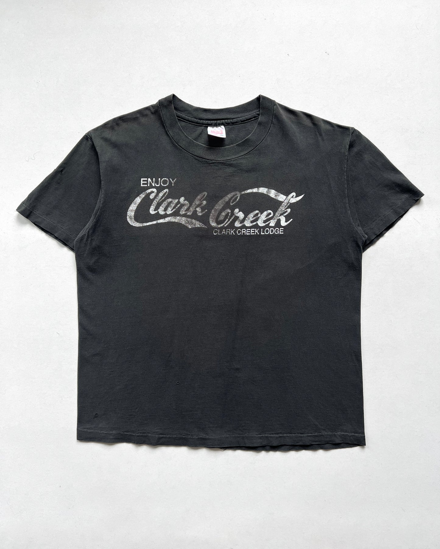 1990S FADED 'ENJOY CLARK CREEK' SINGLE STITCH TEE (XL)