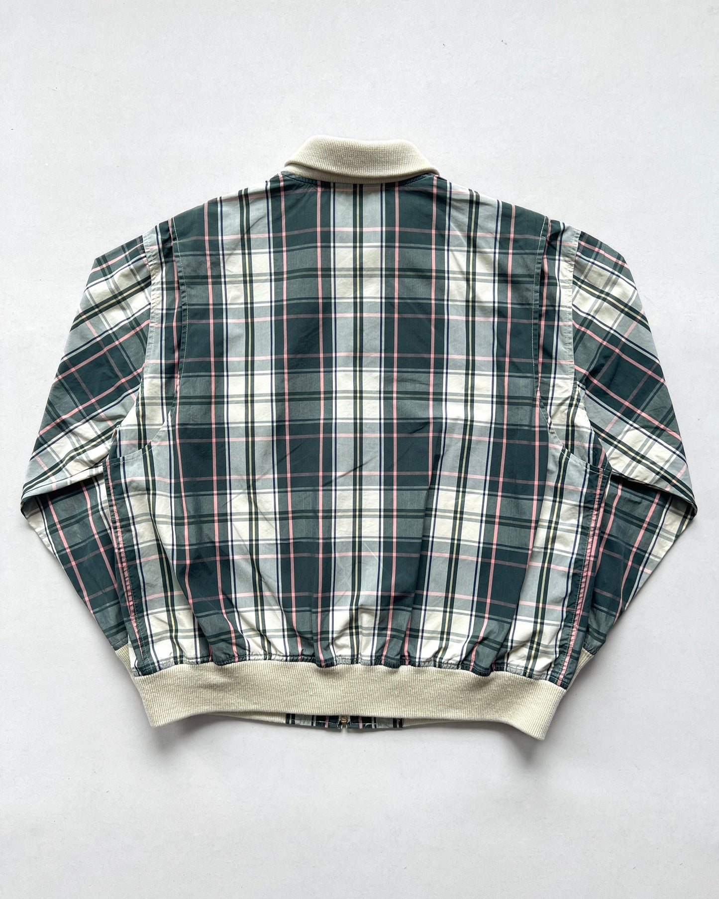 1990S POLO RALPH LAUREN PLAID BOMBER JACKET (L)