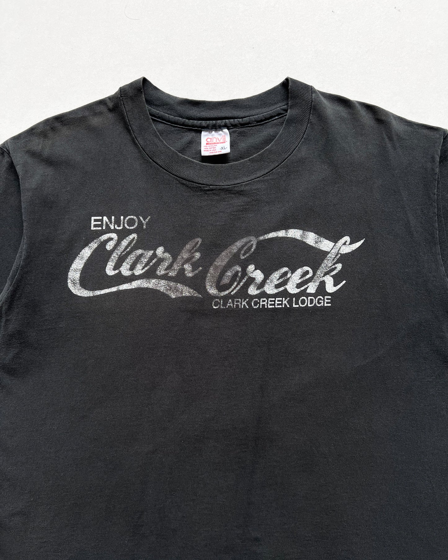1990S FADED 'ENJOY CLARK CREEK' SINGLE STITCH TEE (XL)