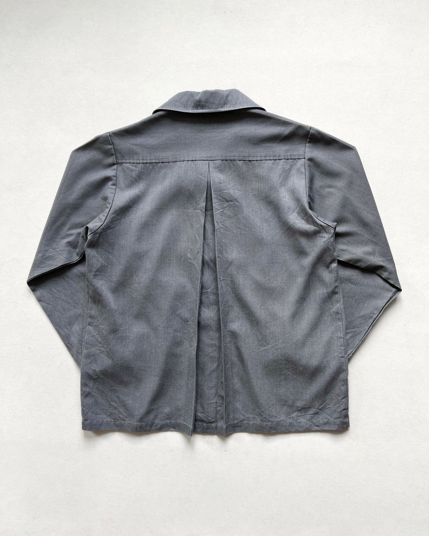 1960S JAPANESE OPEN COLLAR RAYON WORK JACKET (M)
