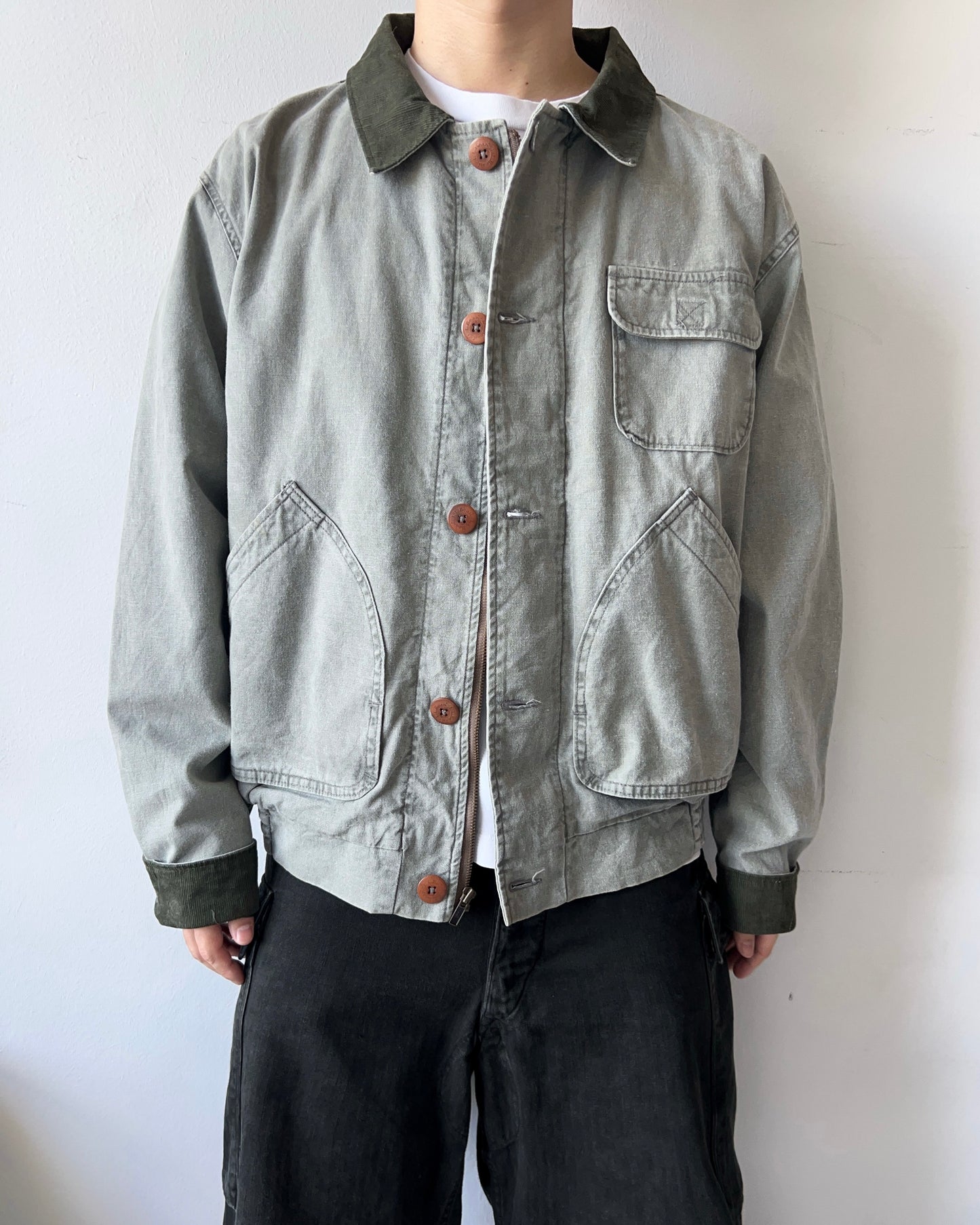 1980S L.L BEAN CANVAS HUNTING JACKET (L)