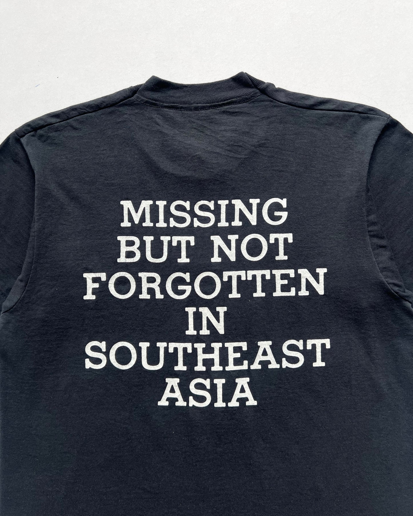 1990S 'POW MIA VIETNAM WAR' SINGLE STITCH TEE (L)