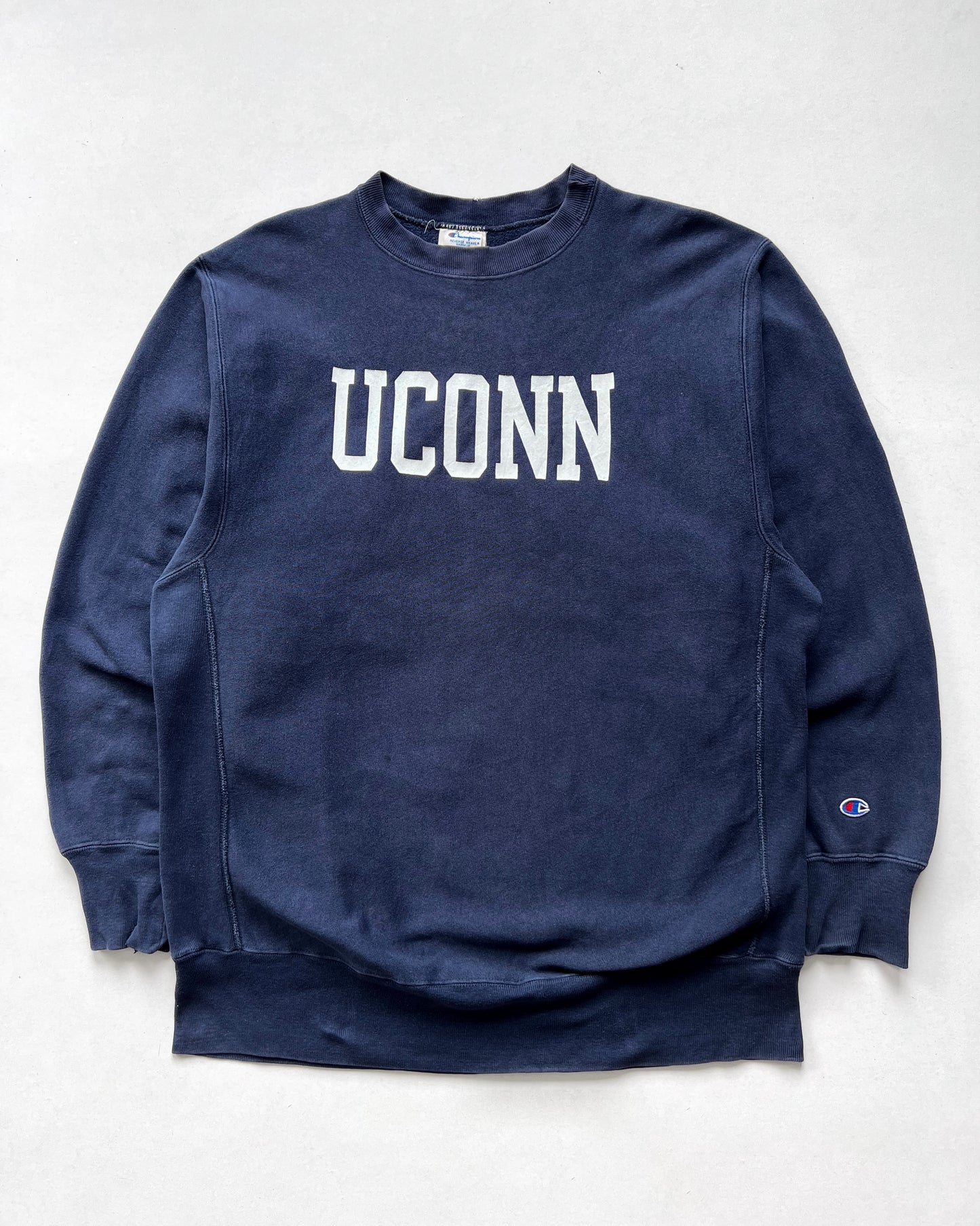 1980S CHAMPION 'UCONN' REVERSE WEAVE SWEATSHIRT (XXL)
