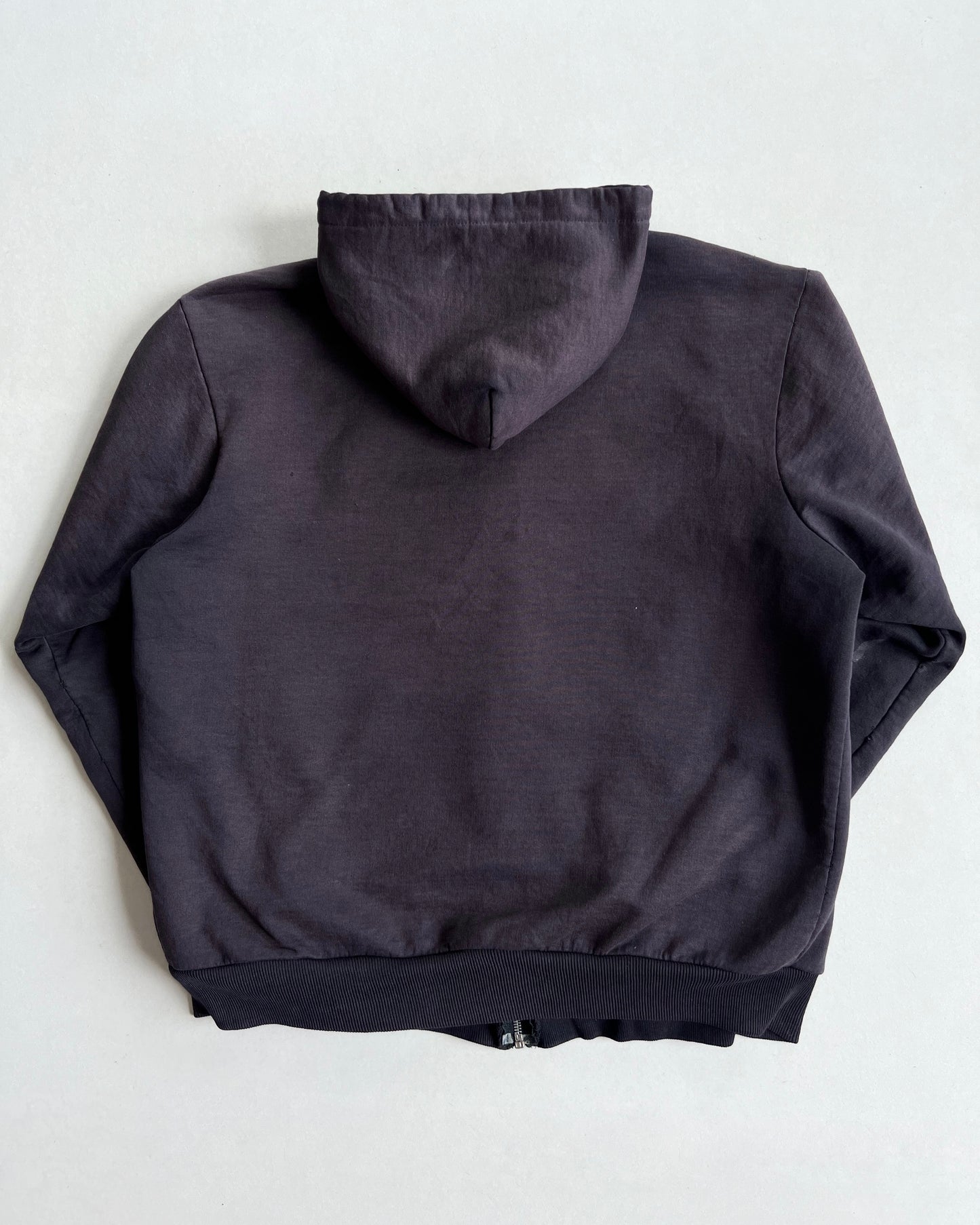 1990S FADED BLACK CARHARTT HEAVYWEIGHT ZIP-UP HOODIE (L)