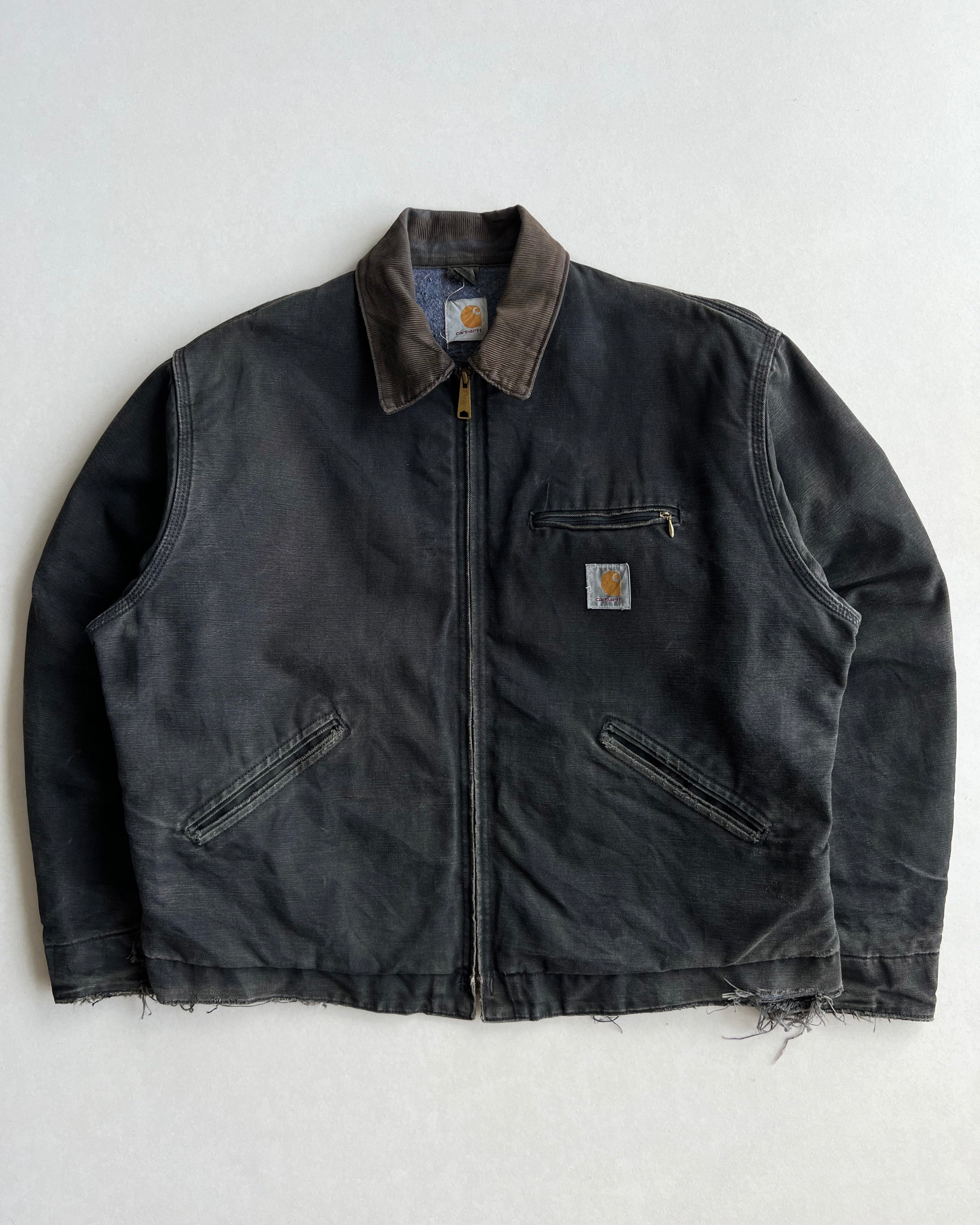 FADED BLACK CARHARTT DETROIT WORK JACKET (L/XL) – exaghules