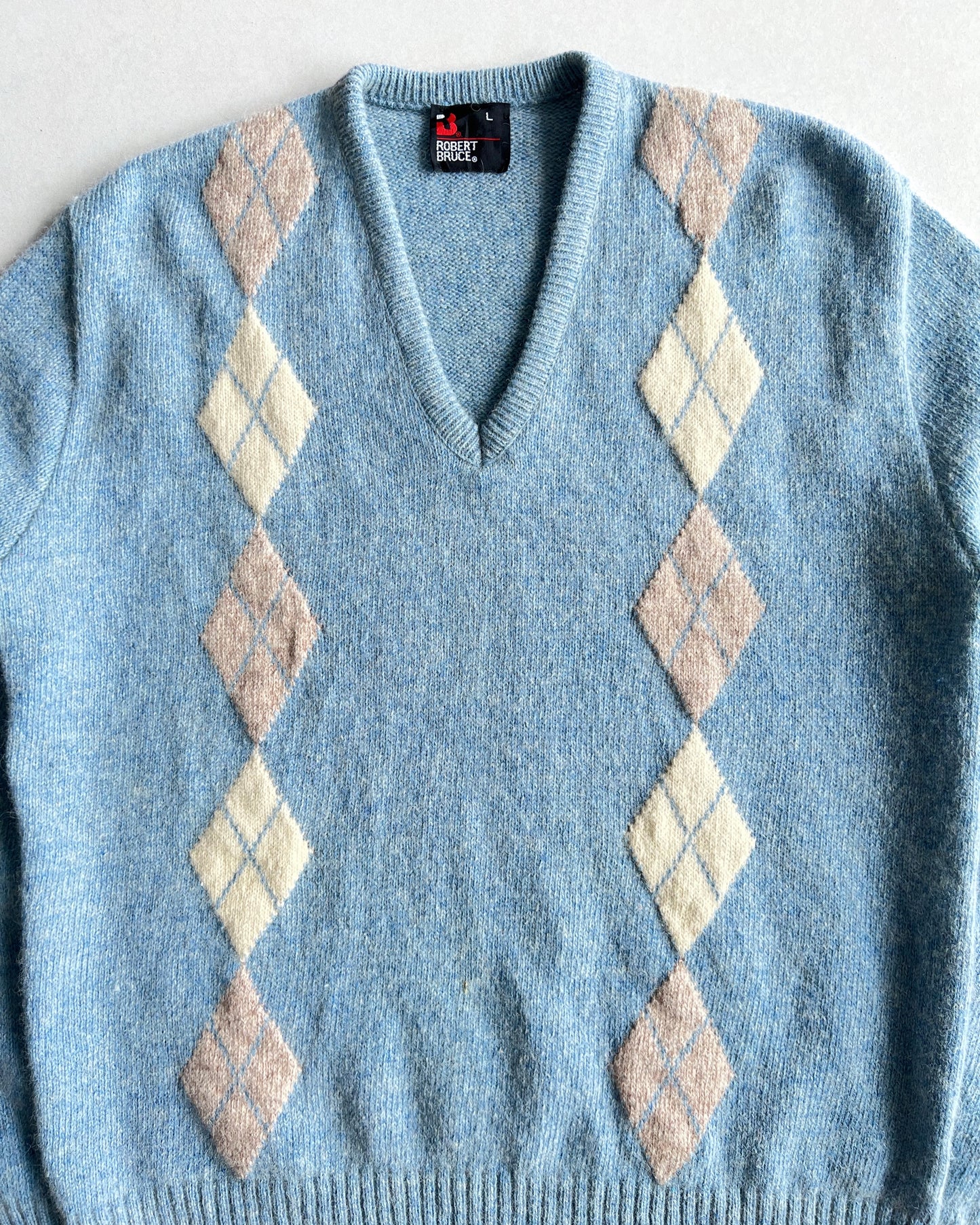 1970S ROBER BRUCE WOOL KNIT SWEATER (L)