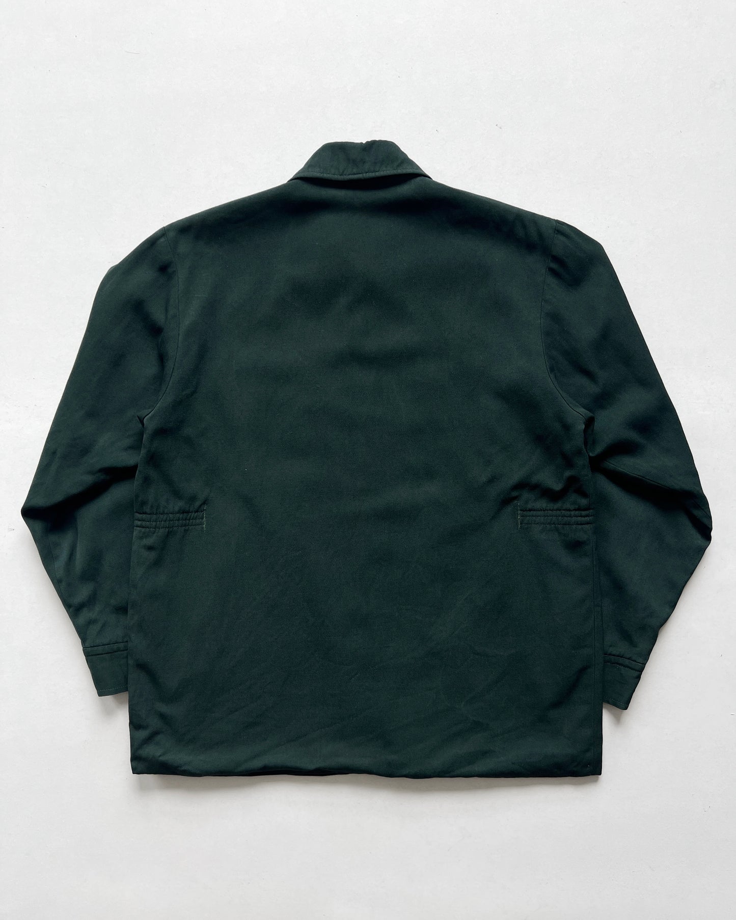 1960S EMERALD GREEN GABARDINE JACKET (L)