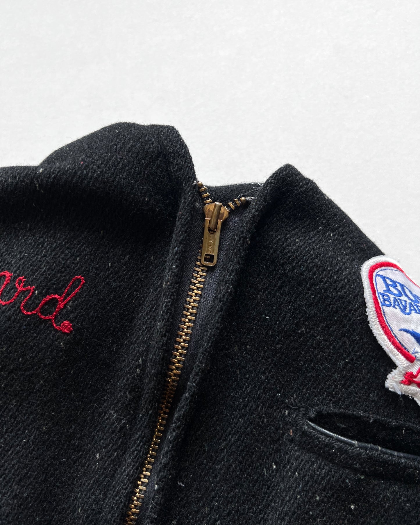 1950S UNITOG 'BUSCH BAVARIAN BEER' DELIVERY WORKER JACKET (L)