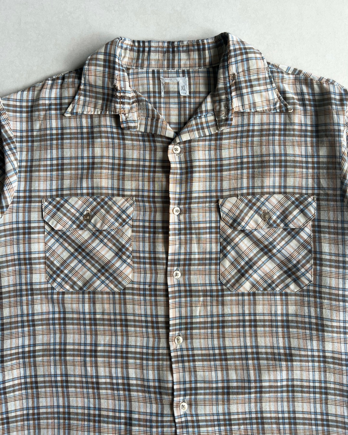 1970S BIG MAC JC PENNEY BOXY FLANNEL (XL)