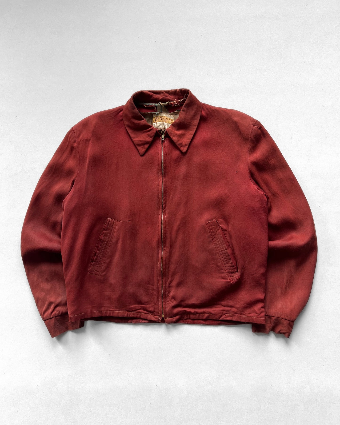 1950S PENNEY'S GABARDINE RICKY JACKET (L)