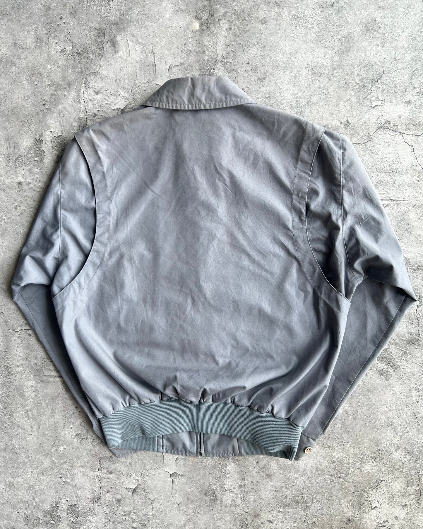 1990S GREY LONDON FOG DOUBLE POCKET JACKET (M)
