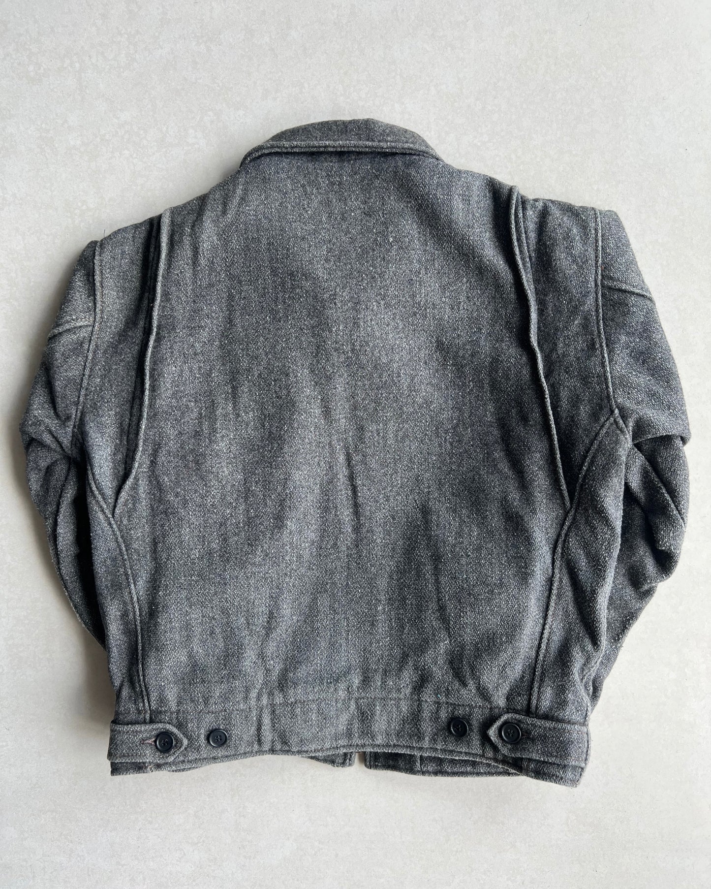 1980S SCHOTT WOOL ZIP-UP JACKET (M)
