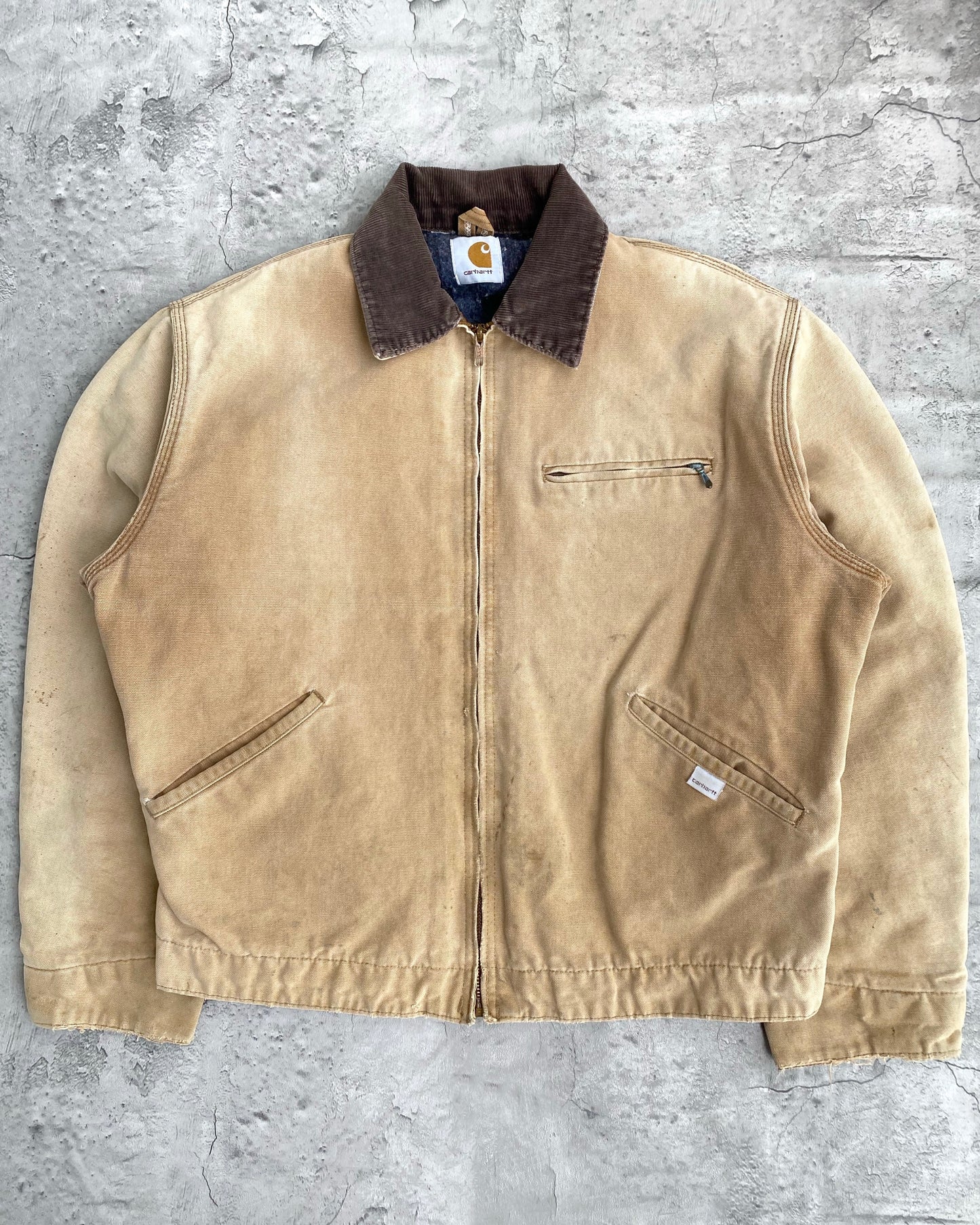 1980S SUN FADED BROWN CARHARTT DETROIT JACKET (M/L)