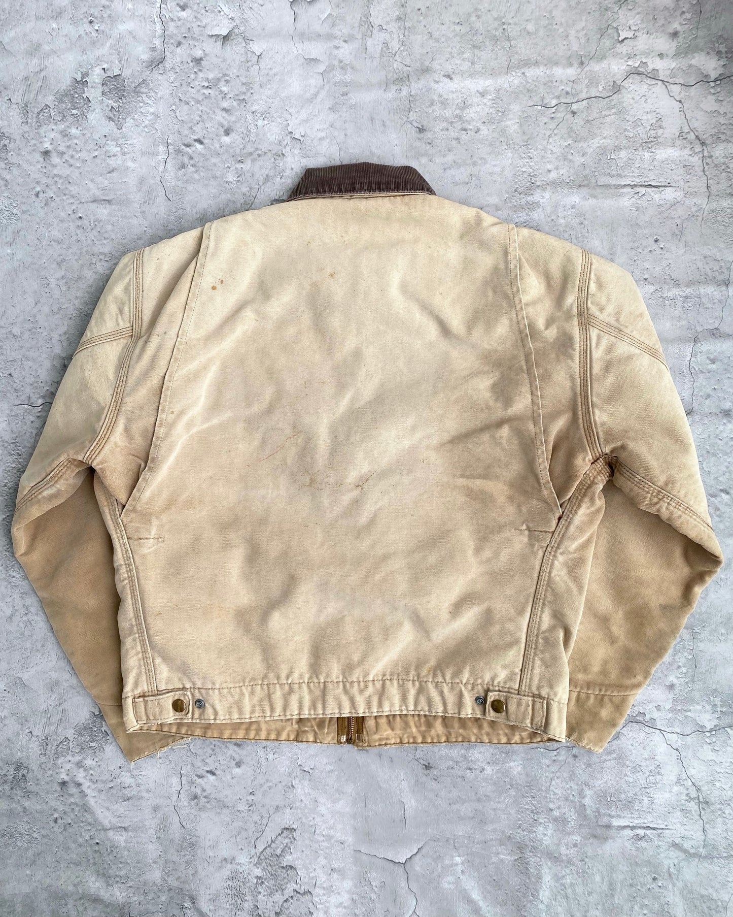 1980S SUN FADED BROWN CARHARTT DETROIT JACKET (M/L)