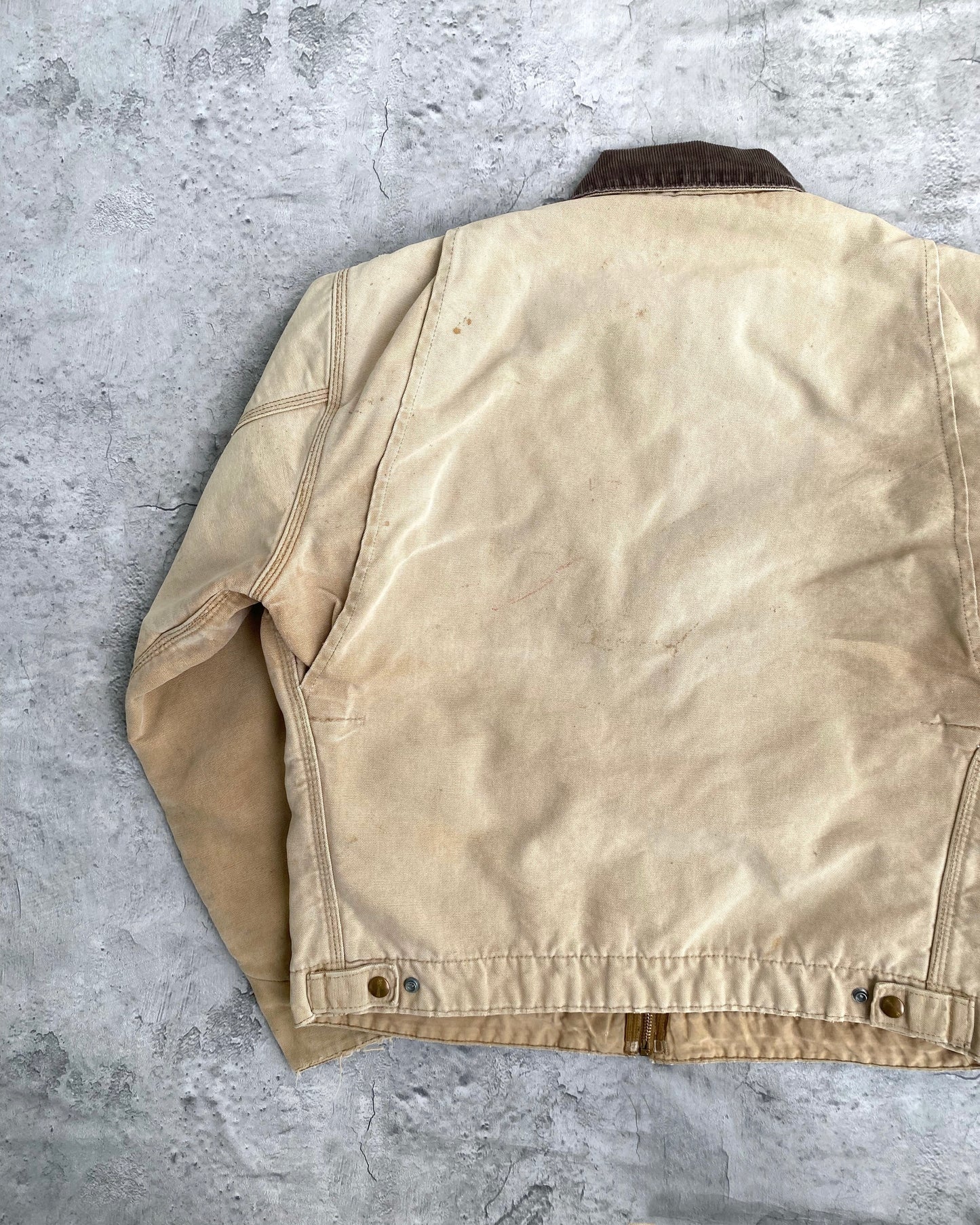 1980S SUN FADED BROWN CARHARTT DETROIT JACKET (M/L)