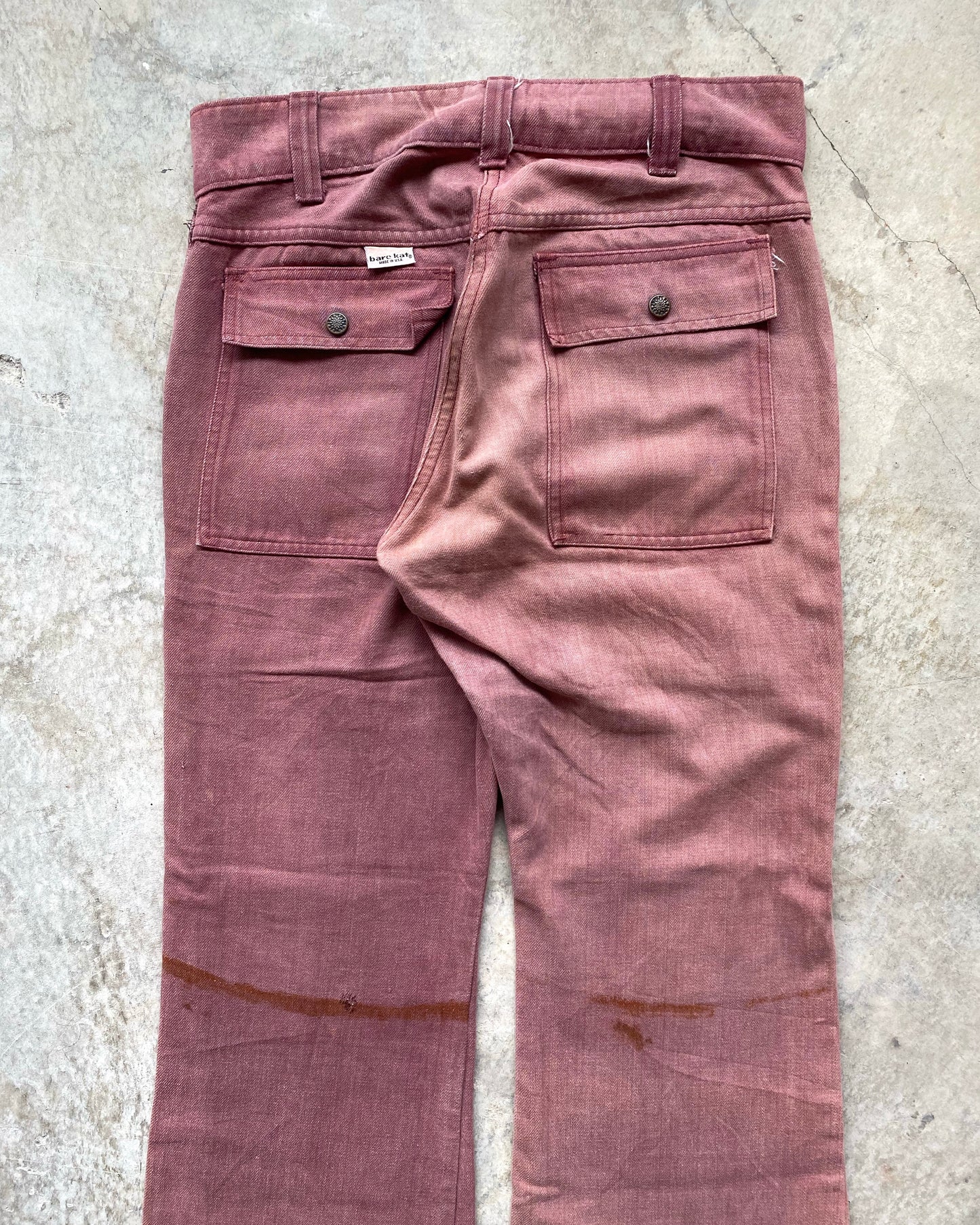 1960S SUN FADED BARE KAT BUSH PANTS (33X29)
