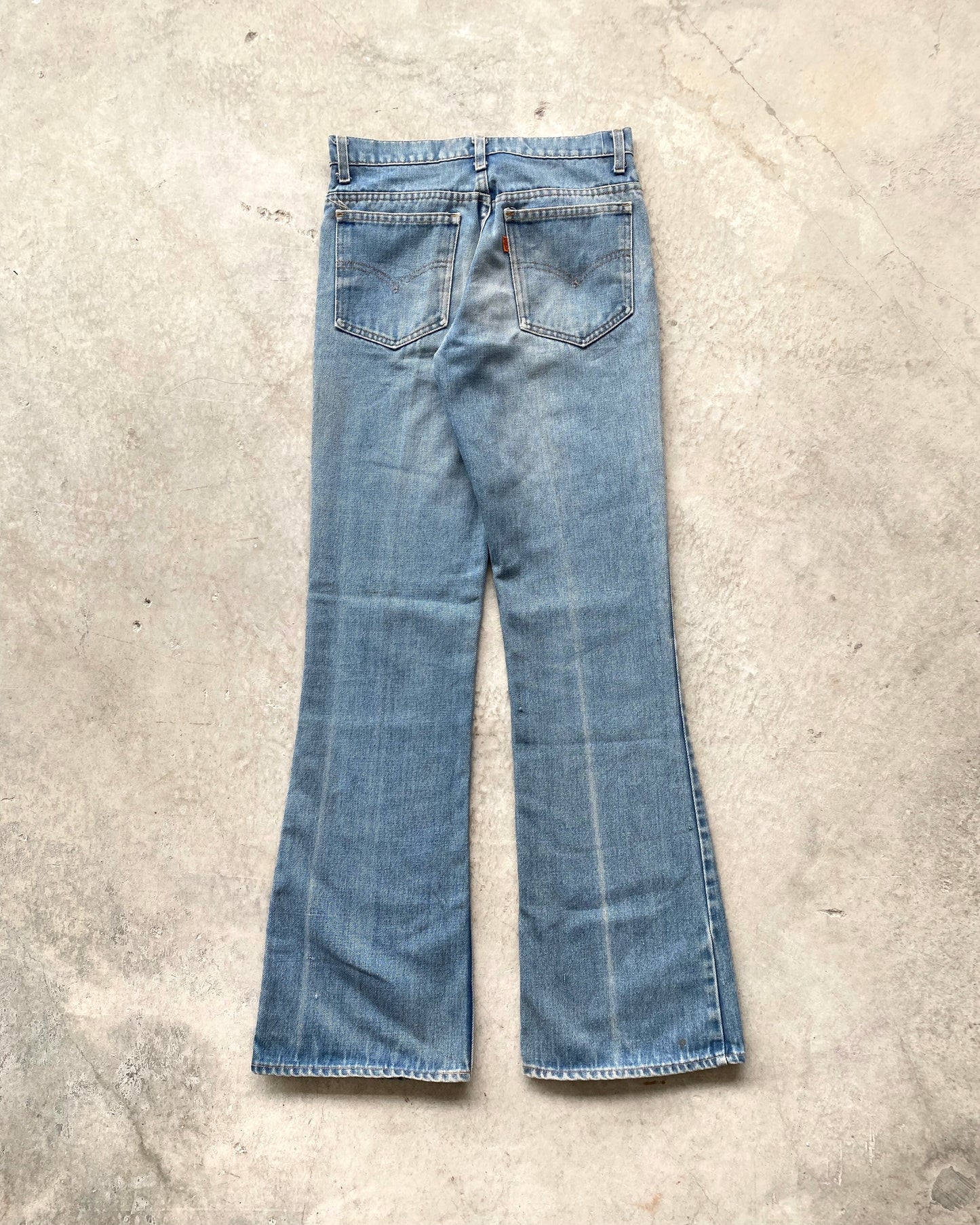 1970S FADED WASHED LEVI'S 646 BOOTCUT JEANS (30X33)