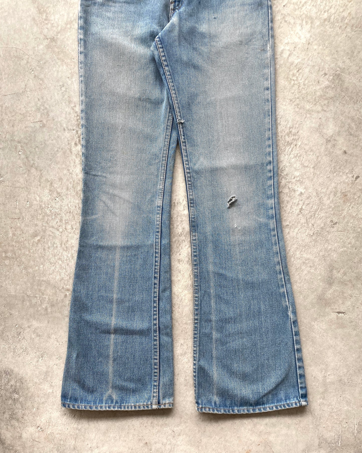 1970S FADED WASHED LEVI'S 646 BOOTCUT JEANS (30X33)