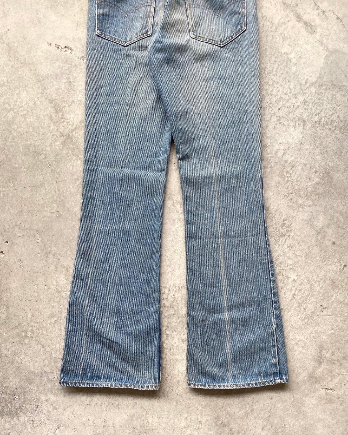 1970S FADED WASHED LEVI'S 646 BOOTCUT JEANS (30X33)