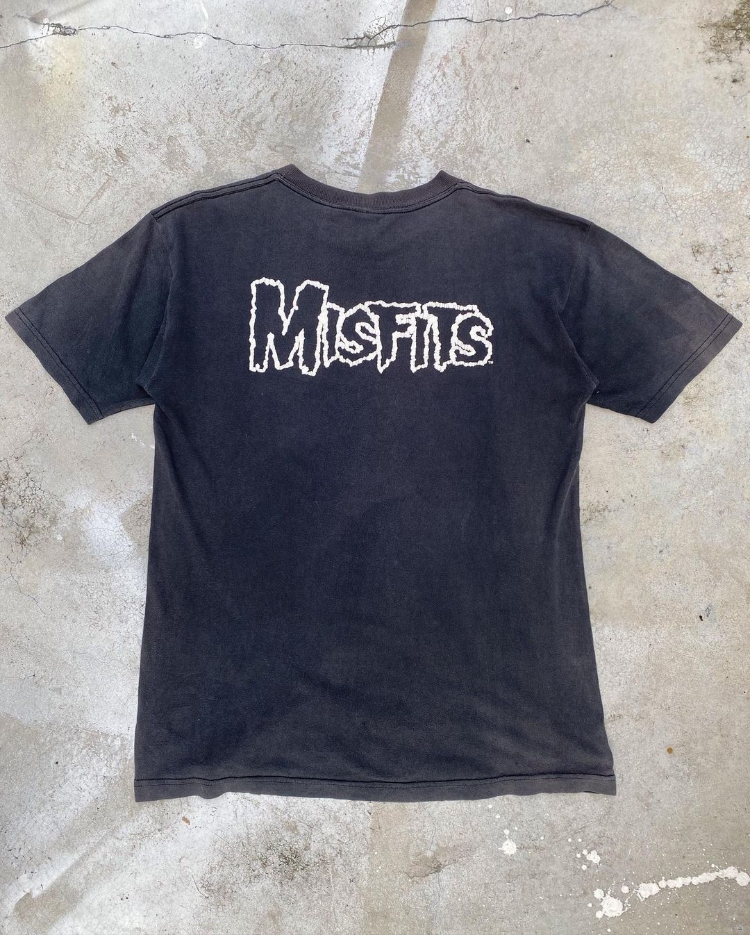 2000 Sun Faded Misfits Skull Tee