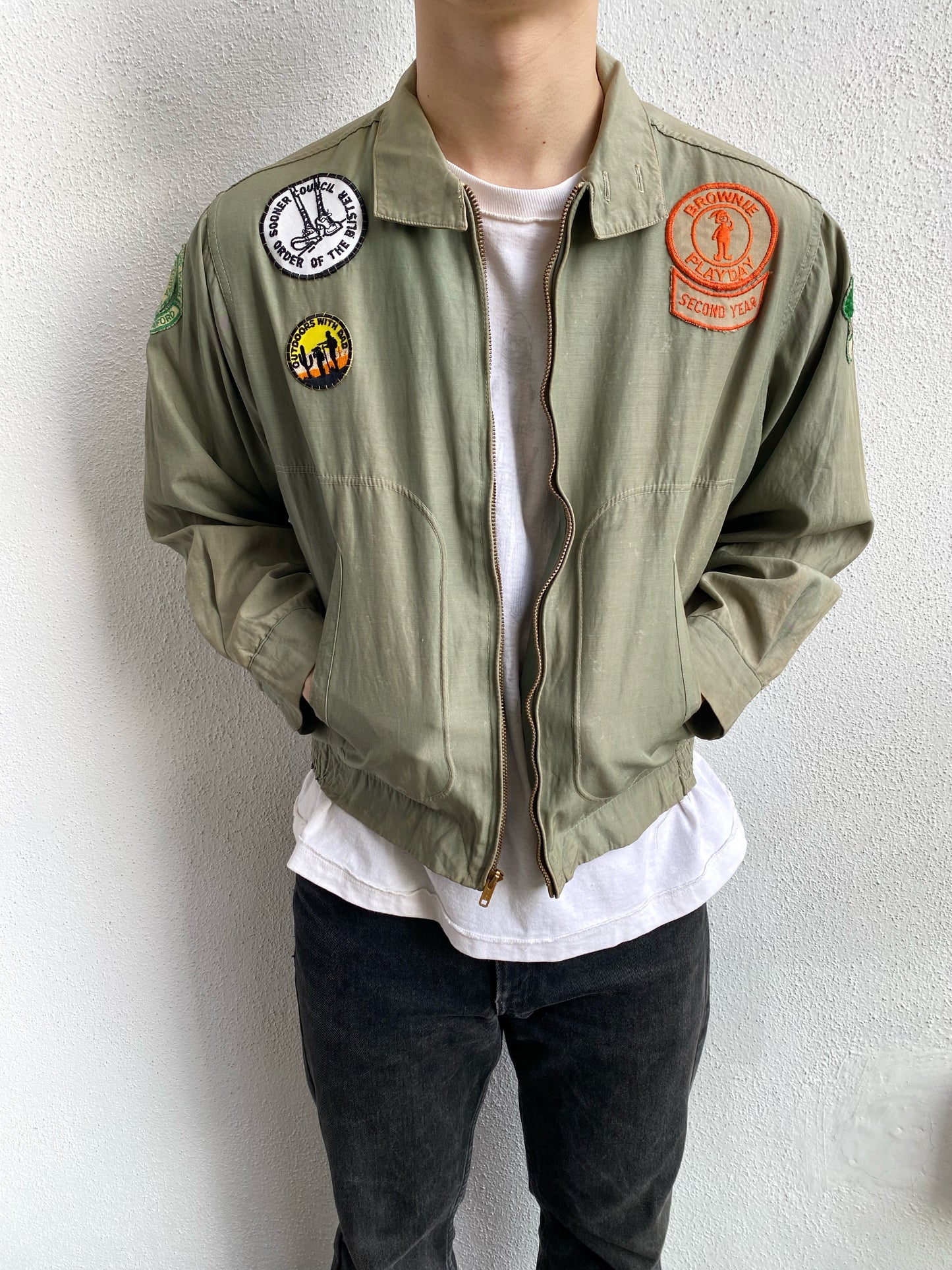 1950S PATCHES SCOUT CAMPING JACKETS (S-L)