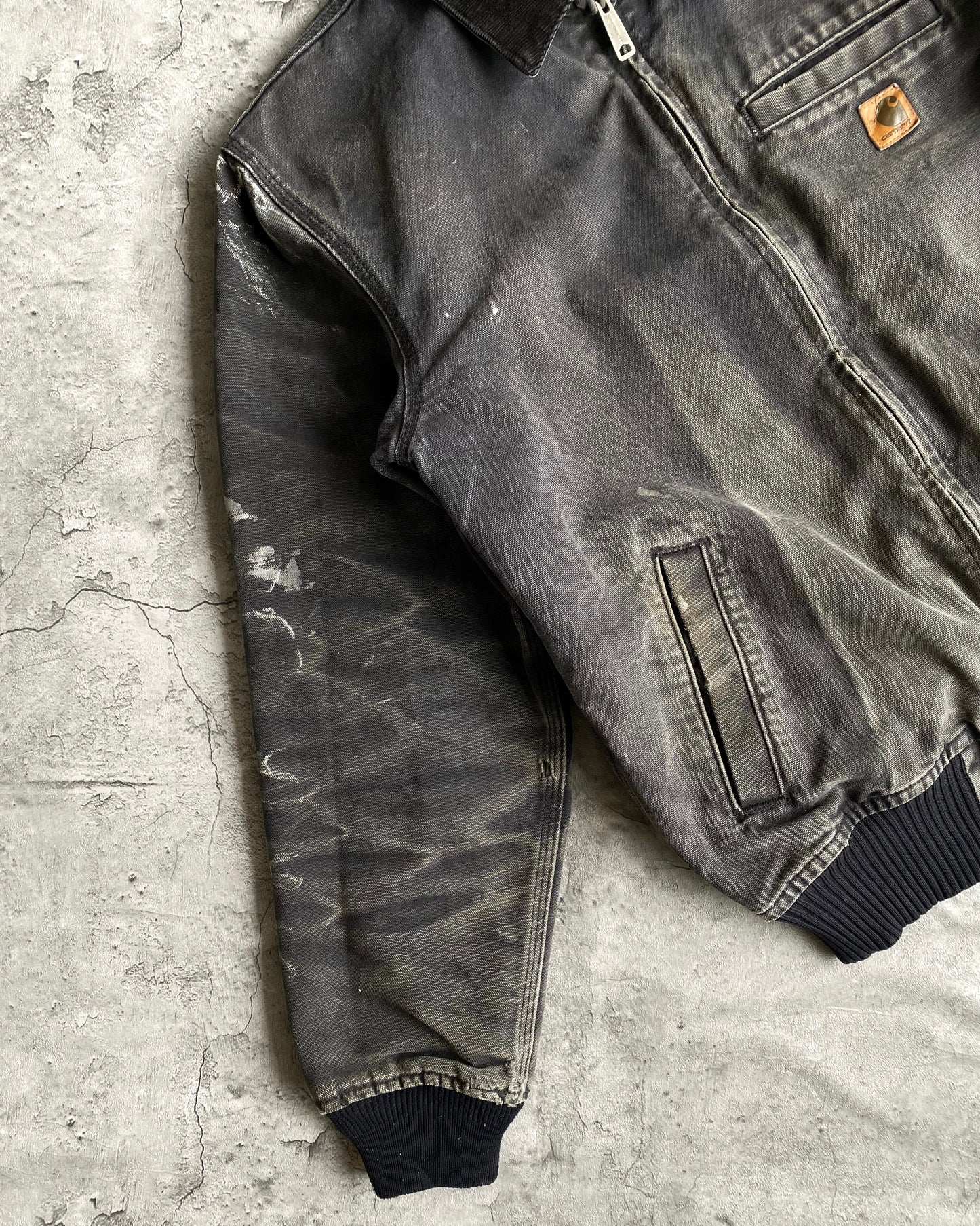 1990S SUN FADED CARHARTT PAINTED WORK JACKET (M/L)