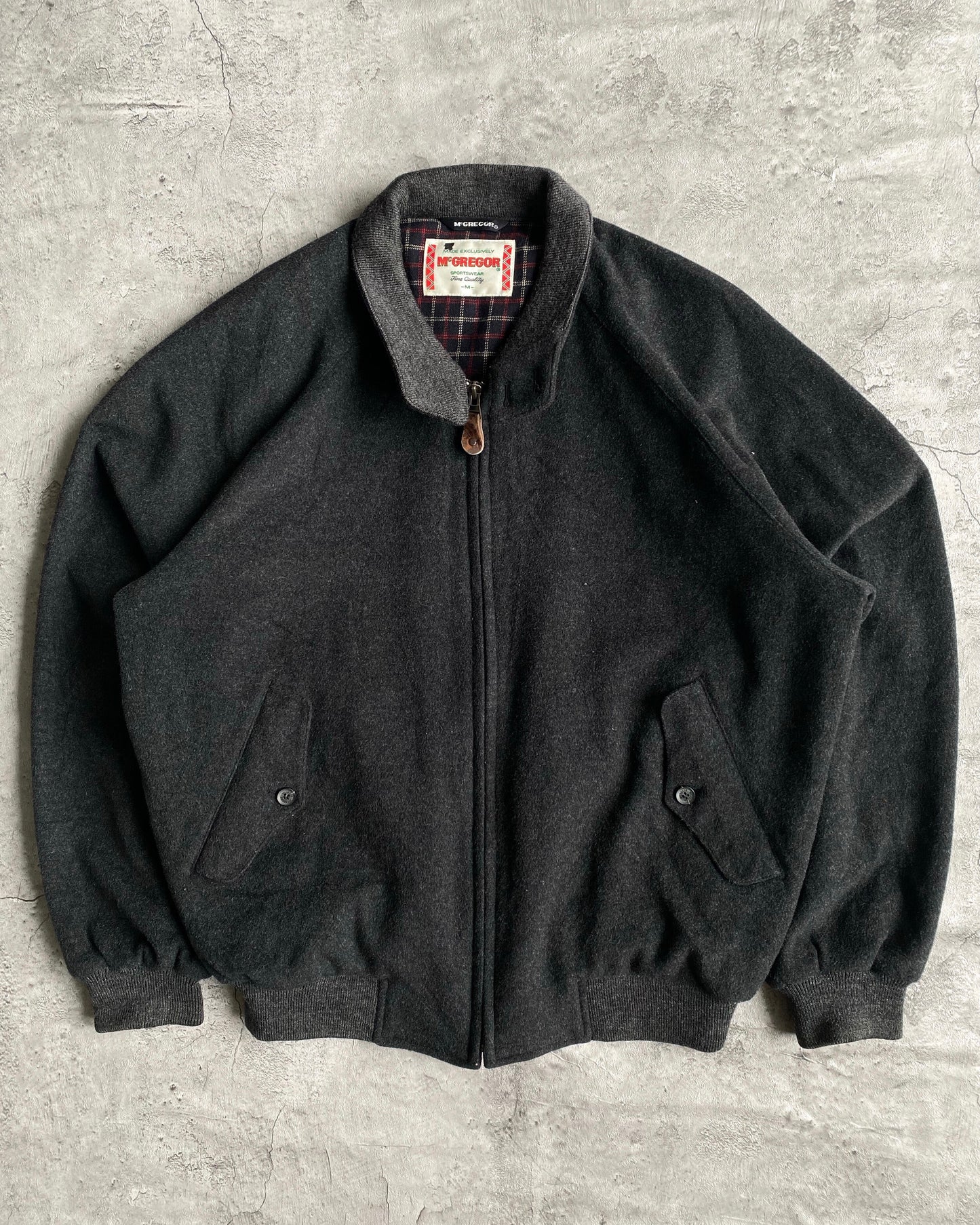 1990S WOOL HARRINGTON JACKET (M/L)