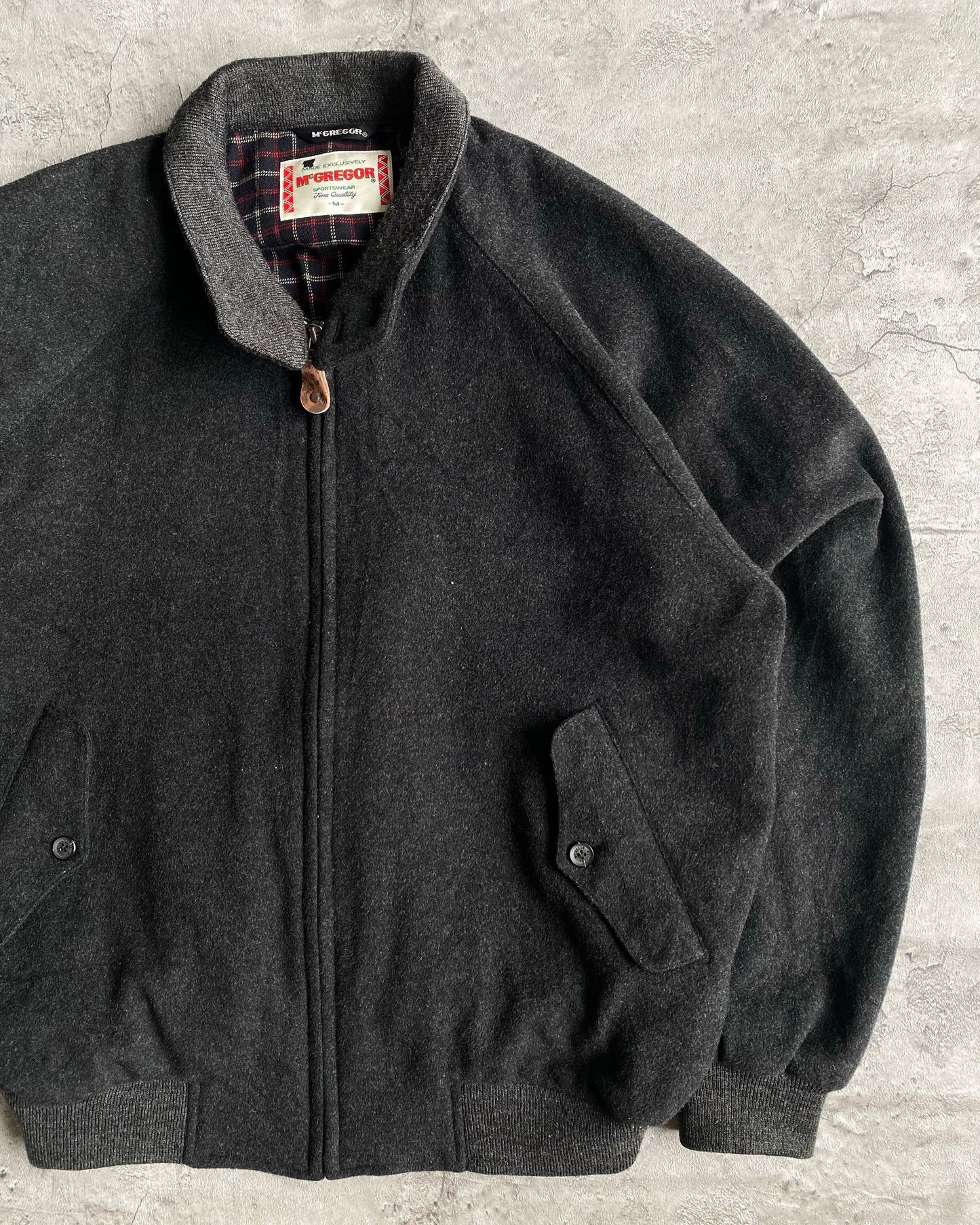 1990S WOOL HARRINGTON JACKET (M/L)