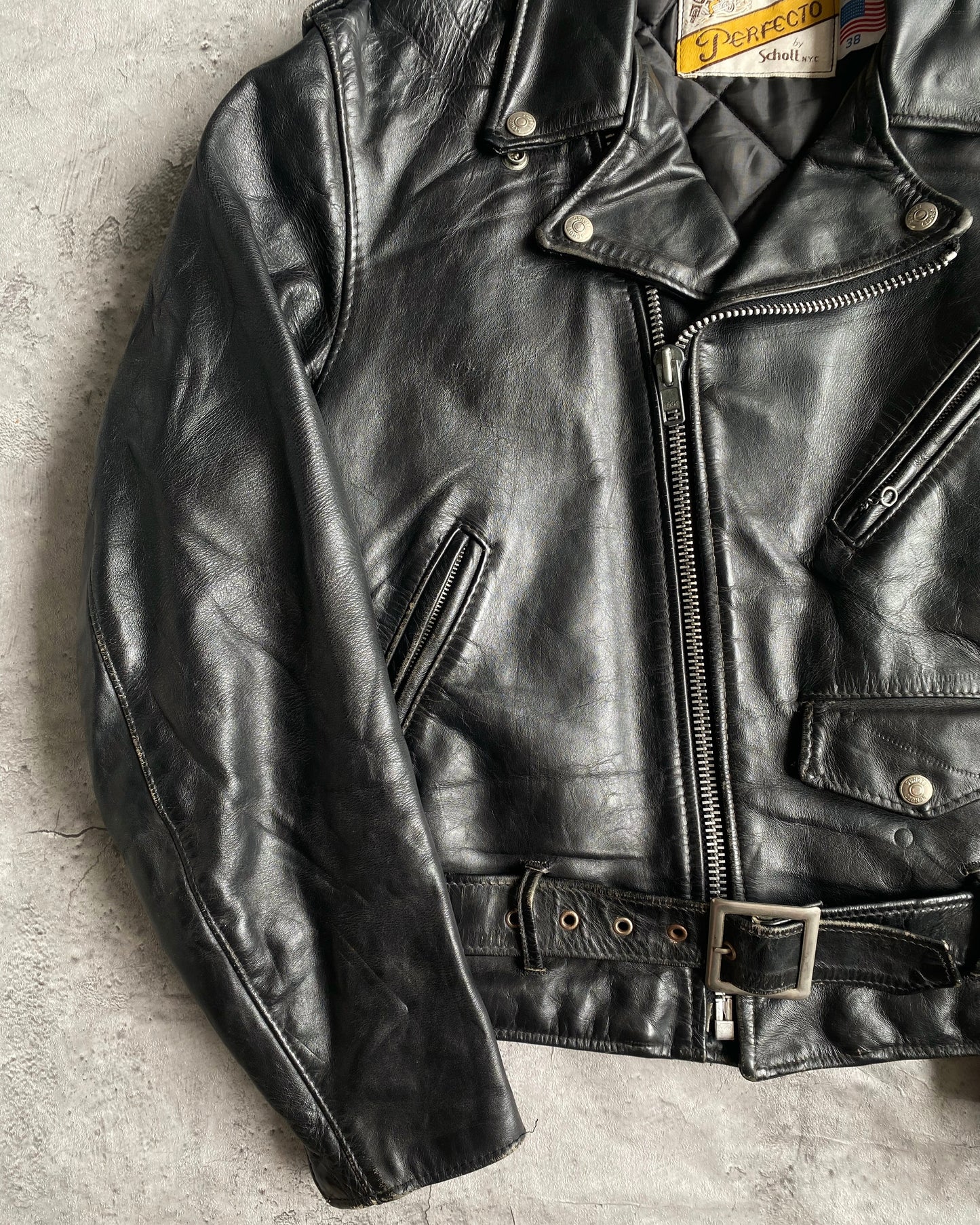 1980S SCHOTT PERFECTO 618 LEATHER BIKER JACKET (M)
