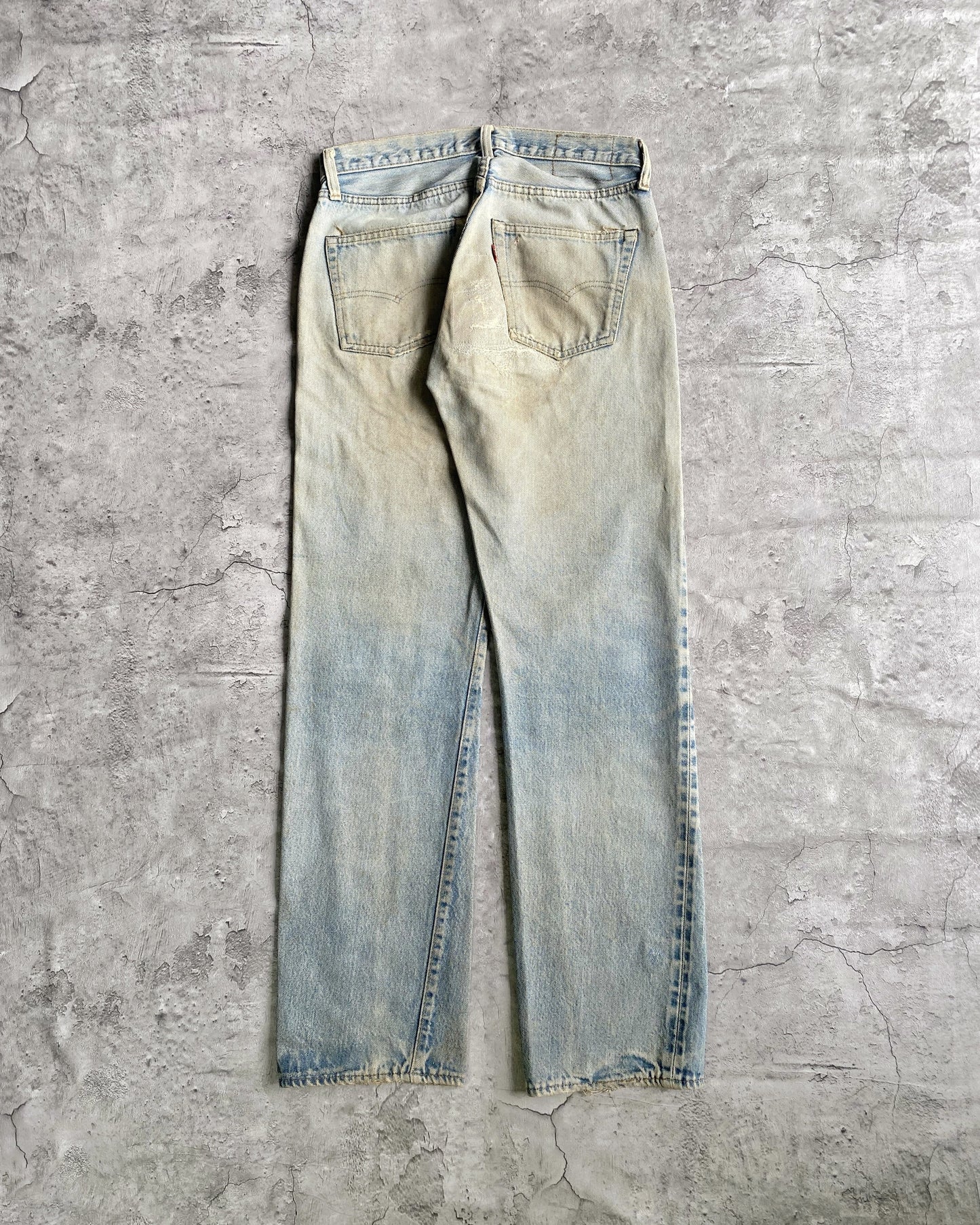 1980S MUD WASH LEVI'S 501 REDLINE SELVEDGE JEANS (30X31)