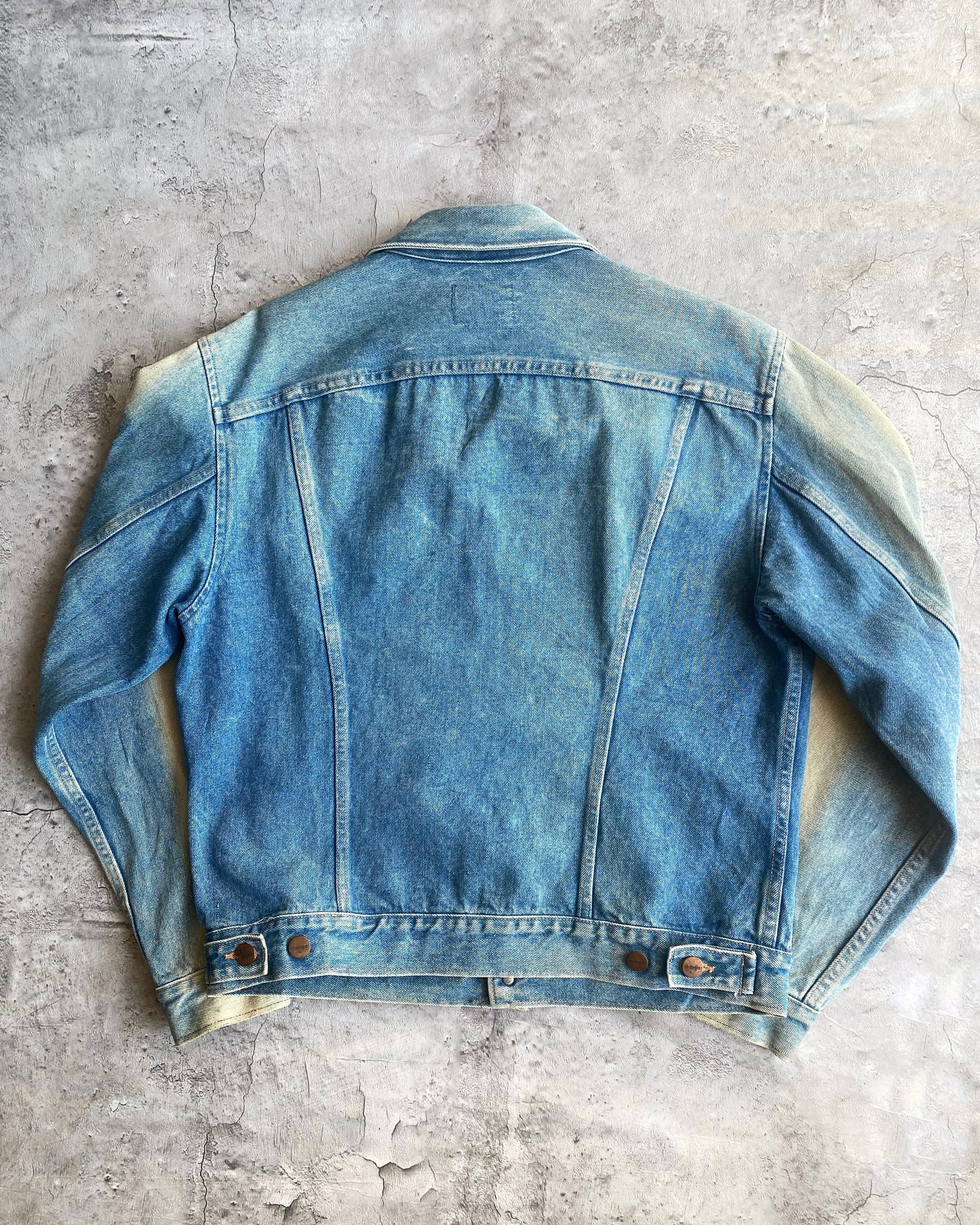 2000S SUN BLEACHED WRANGLER DENIM JACKET (S-L)