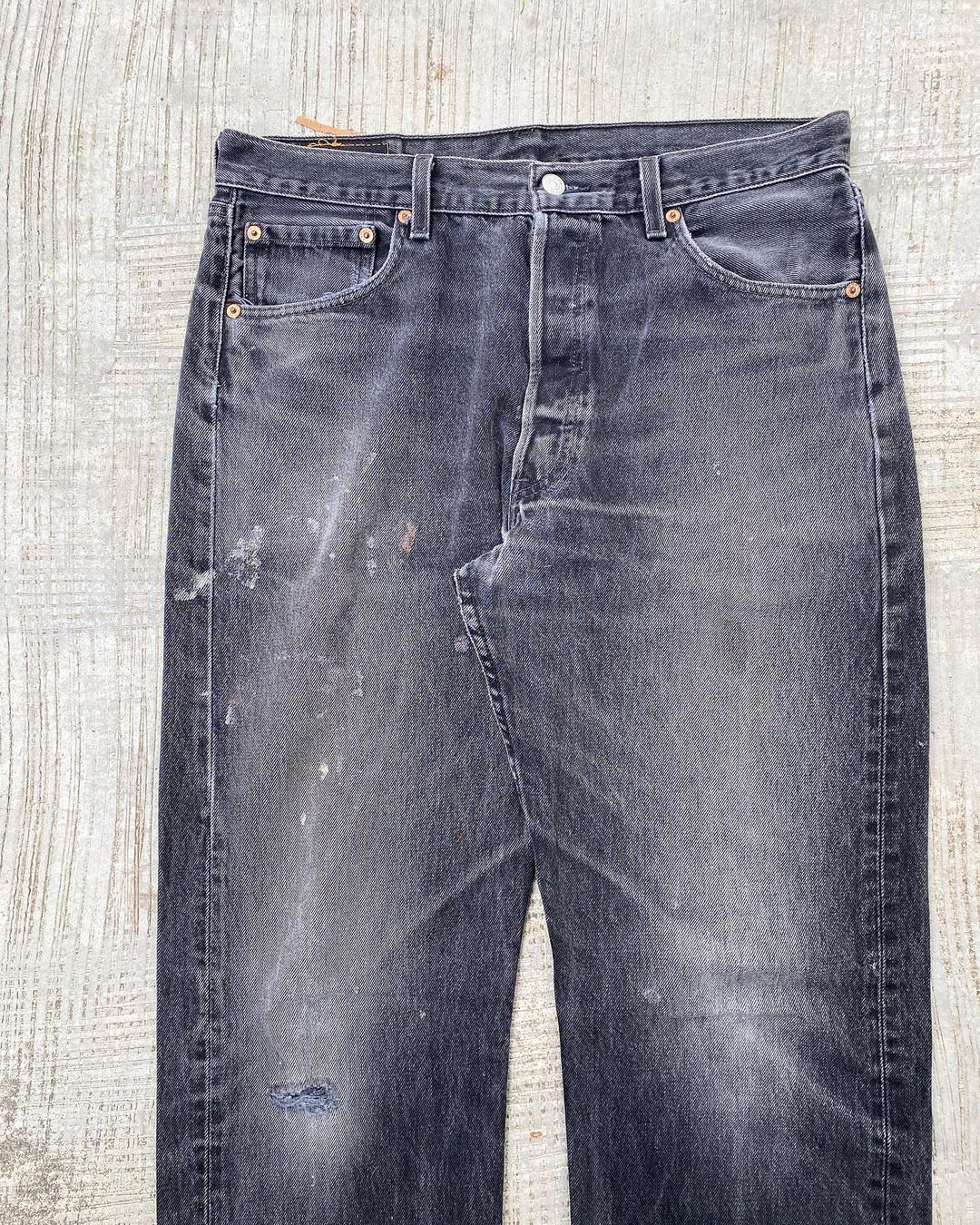 1990s Faded Black Levi’s 501 Jeans (34X36)