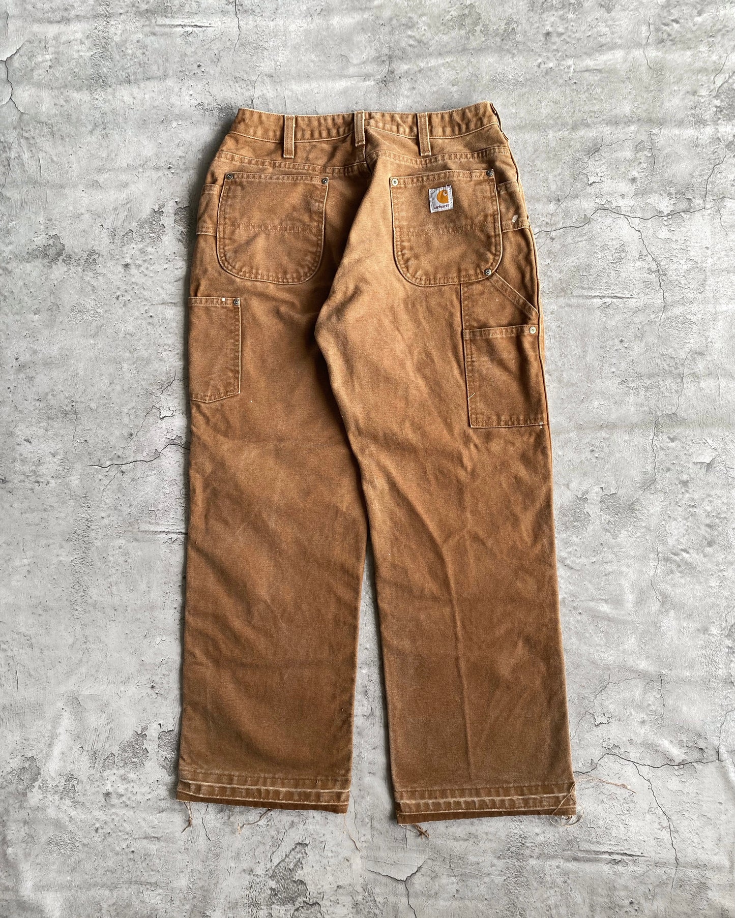 1990S PAINTED CARHARTT DOUBLE KNEE RELEASED HEM PANTS (30X28)