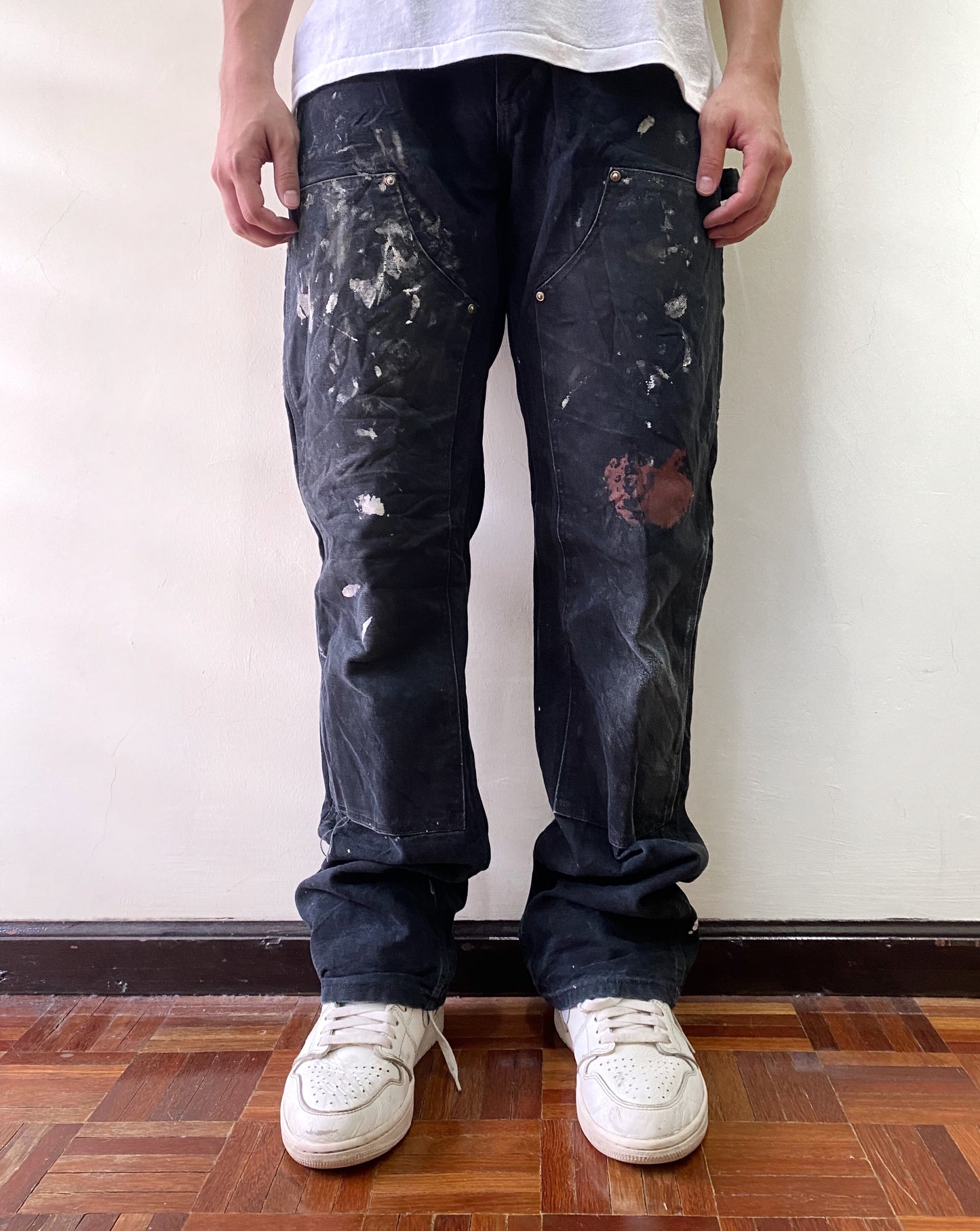 1990s Carhartt Painted Double Knee Pants (32x34)