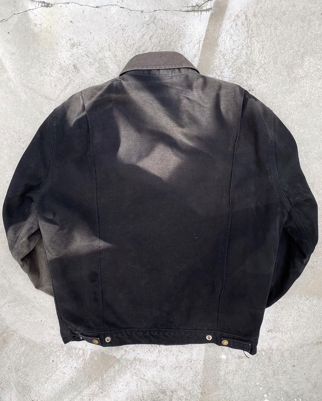 1990S SUN FADED ‘CREW 7’ BLACK DICKIES DETROIT JACKET