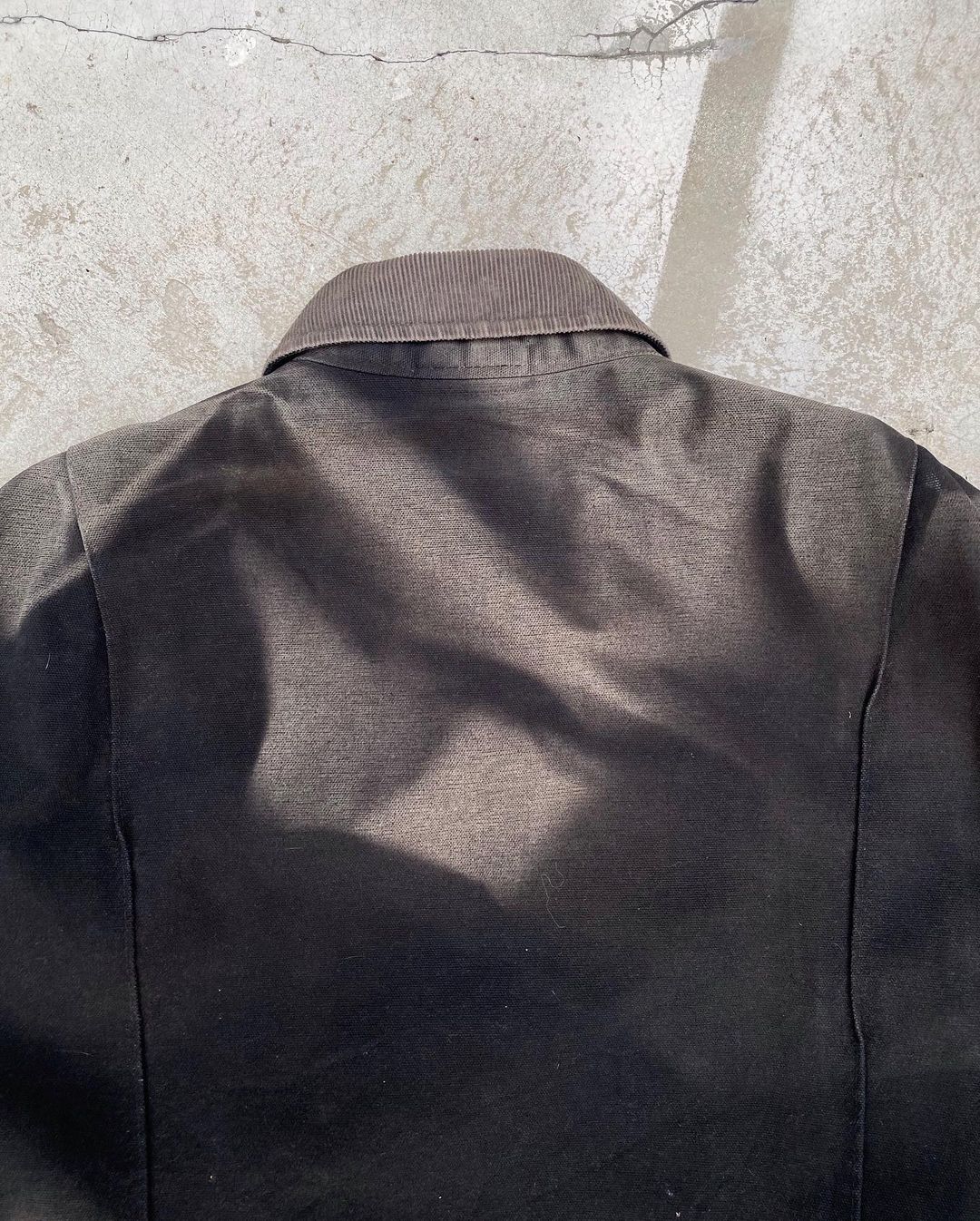 1990S SUN FADED ‘CREW 7’ BLACK DICKIES DETROIT JACKET