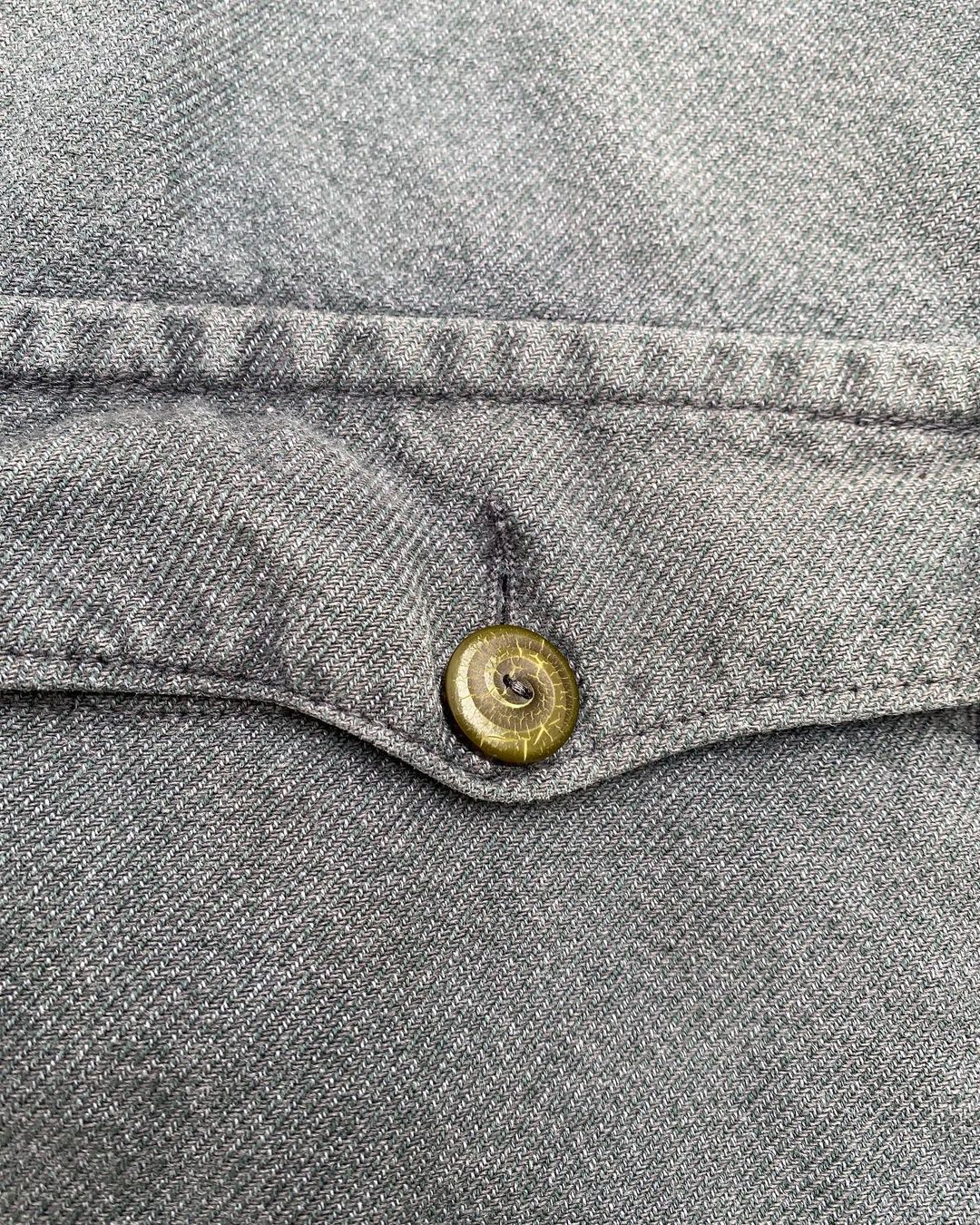 1980s Sun Faded Salt & Pepper French Workwear