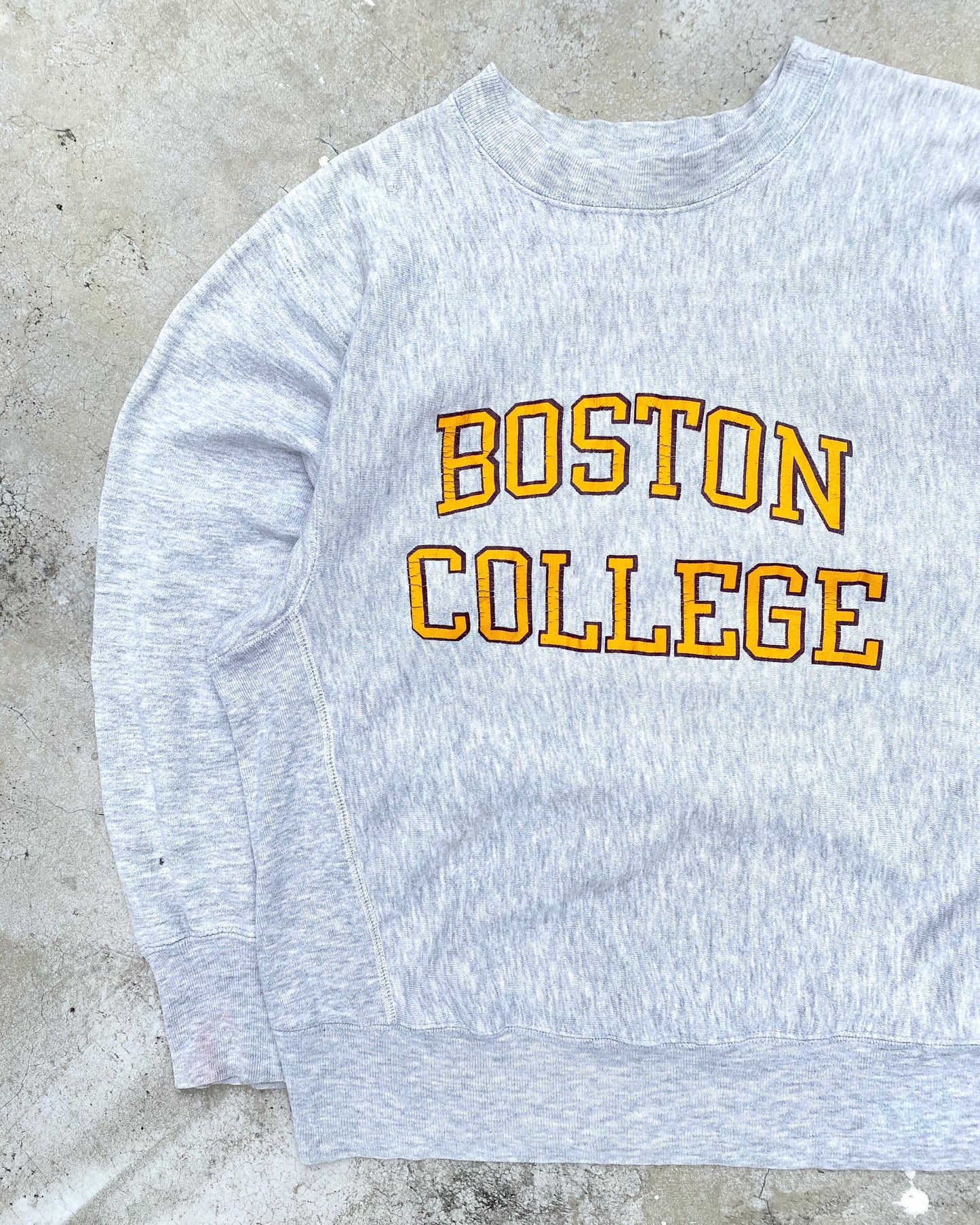 1980S 'BOSTON COLLEGE' CHAMPION REVERSE WEAVE SWEATSHIRT (M/L)