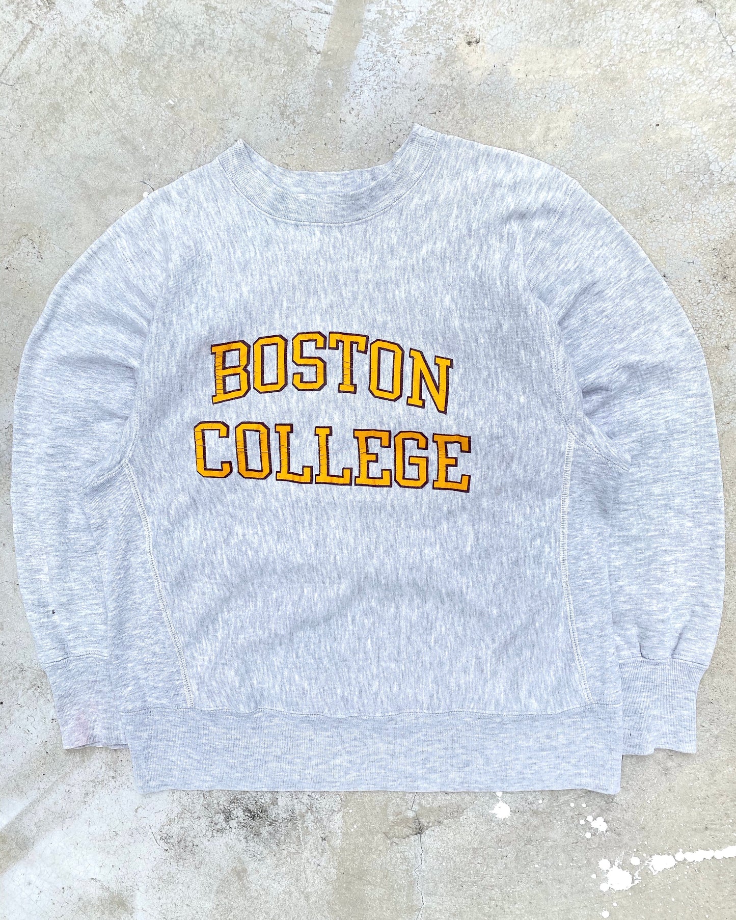 1980S 'BOSTON COLLEGE' CHAMPION REVERSE WEAVE SWEATSHIRT (M/L)