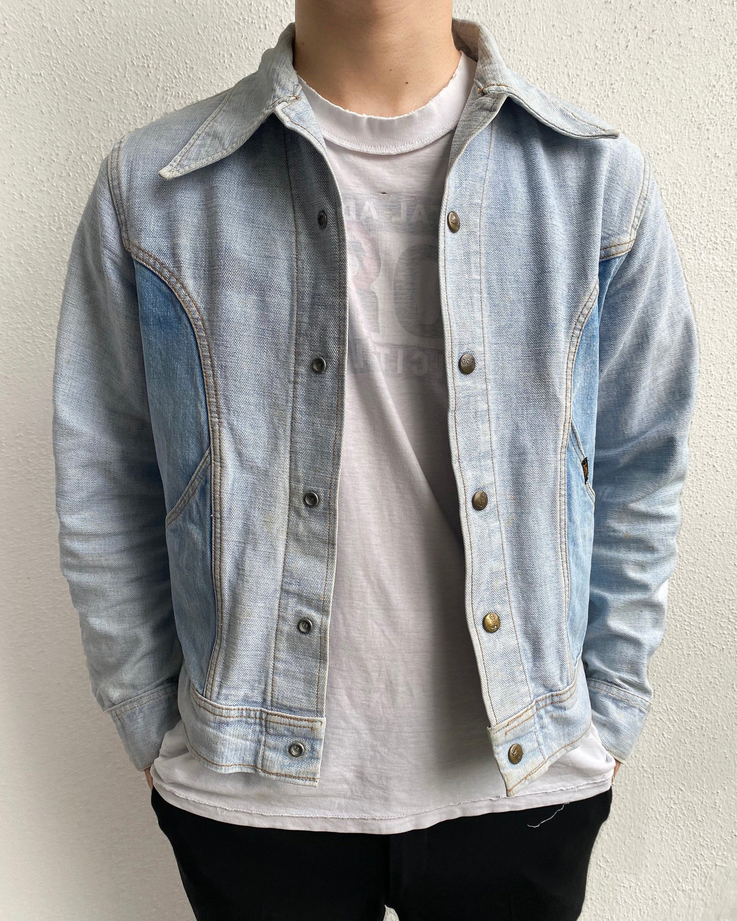 1970S LEE REVERSIBLE WESTERN DENIM JACKET (S/M)