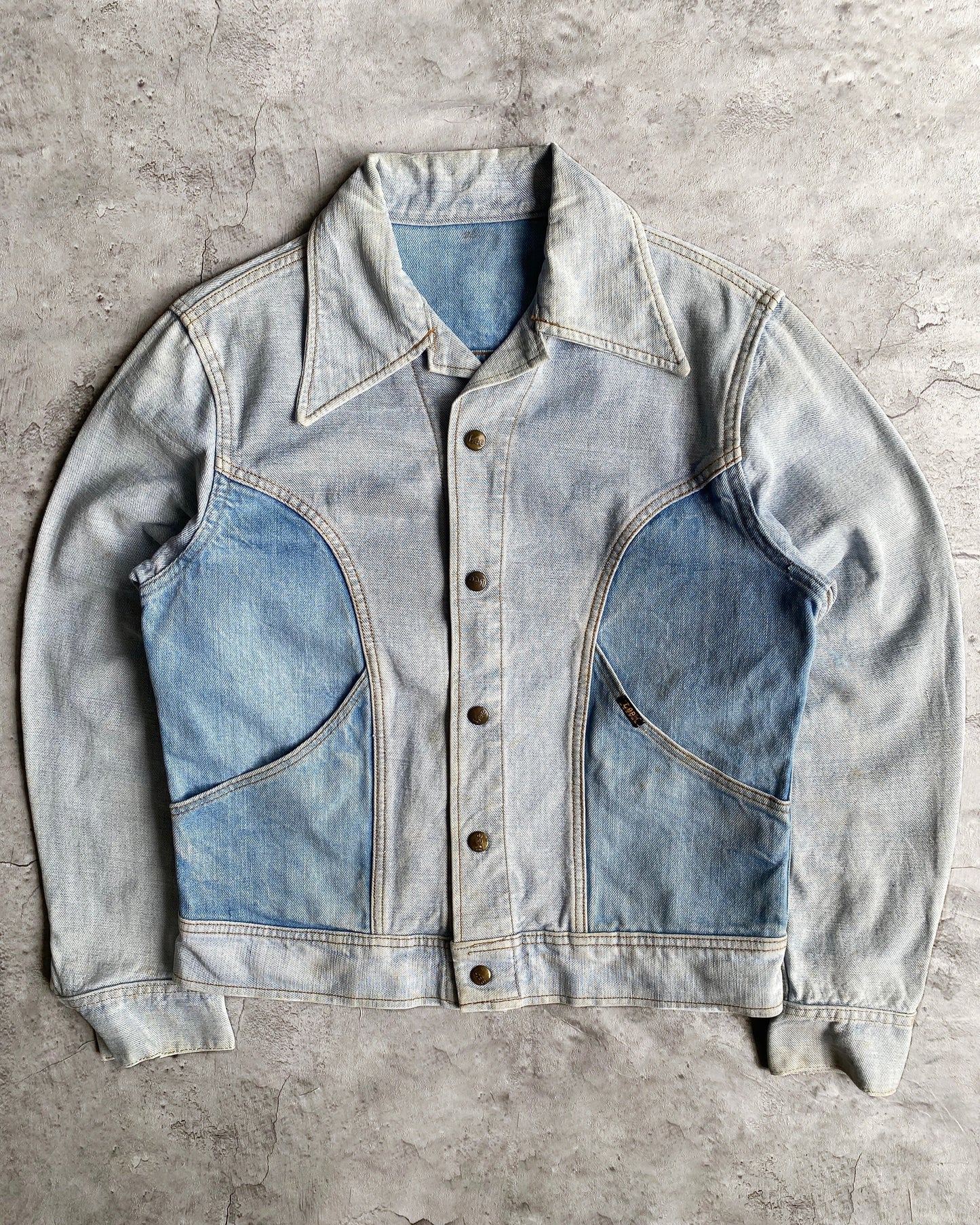 1970S LEE REVERSIBLE WESTERN DENIM JACKET (S/M)