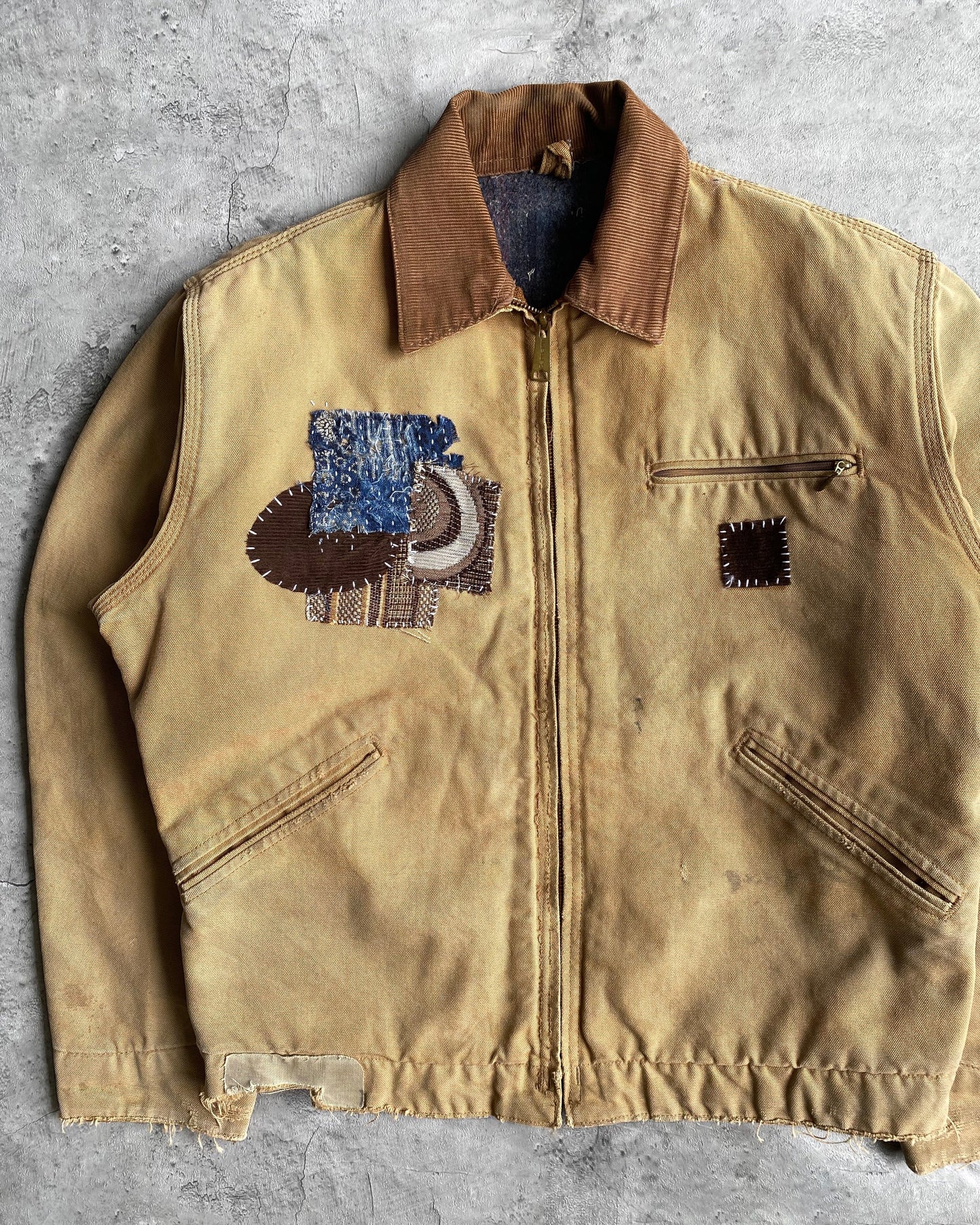 1990S BORO/SASHIKO CARHARTT DETROIT JACKET (M/L)