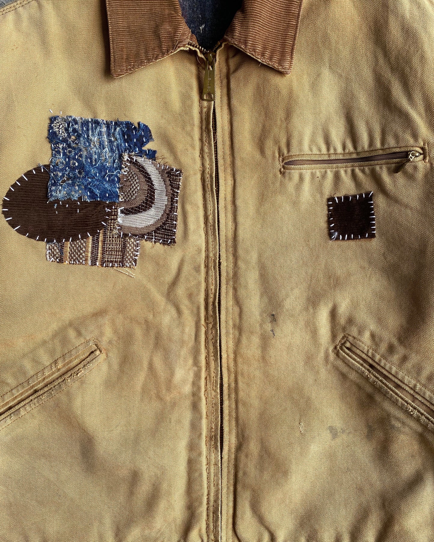 1990S BORO/SASHIKO CARHARTT DETROIT JACKET (M/L)