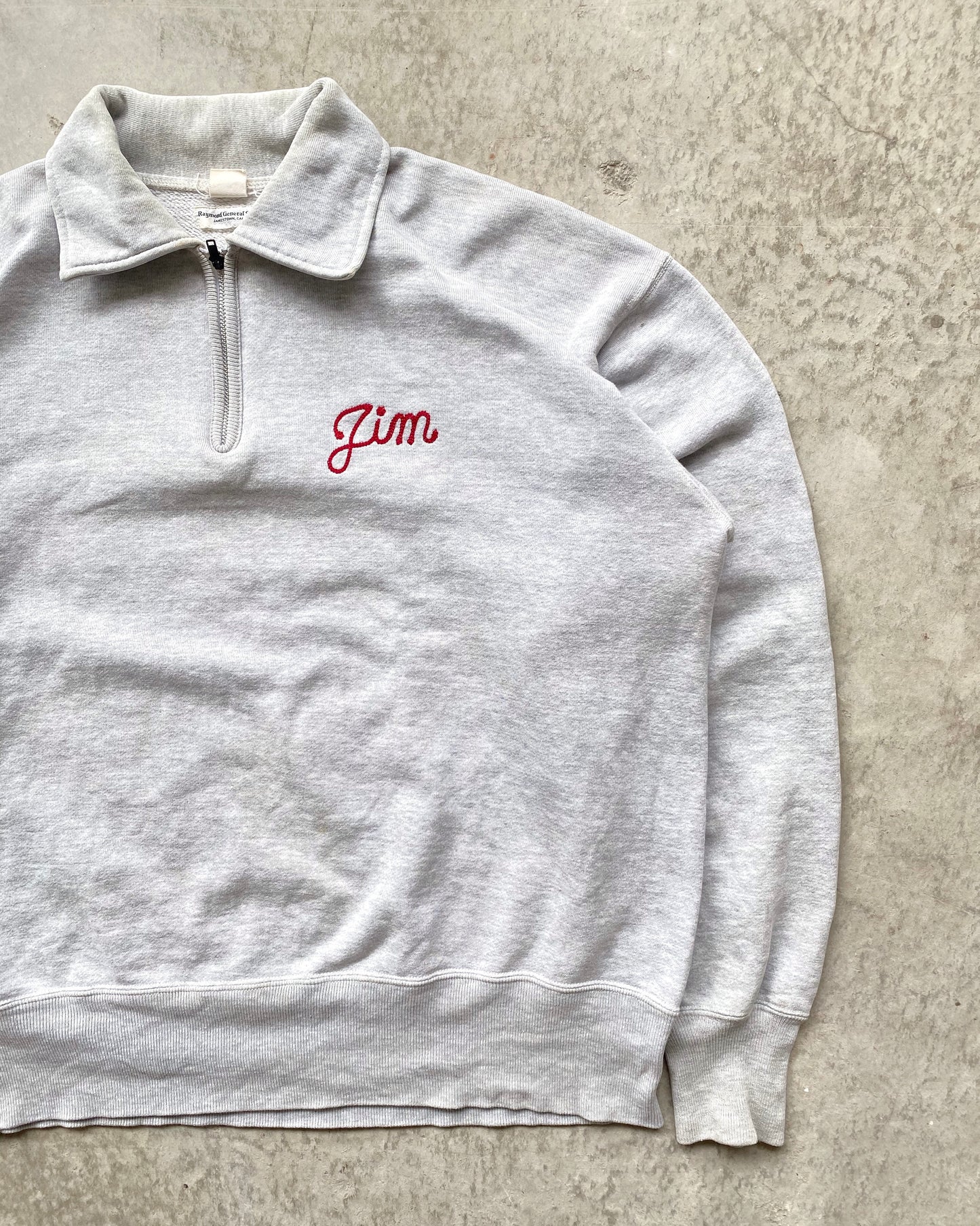 1990S MCCOY 'BLUE MOON OF KENTUCKY' HALF ZIP SWEATSHIRT (S-L)